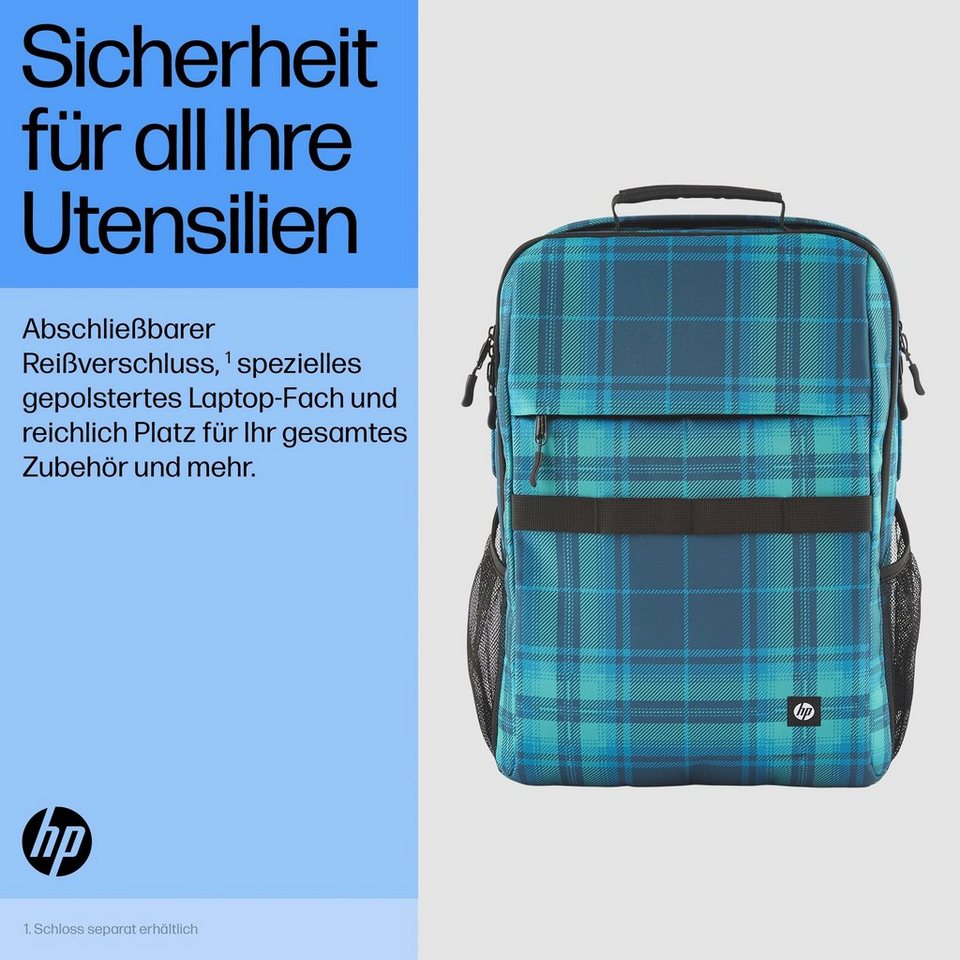 HP Notebook-Rucksack Campus XL Tartan plaid