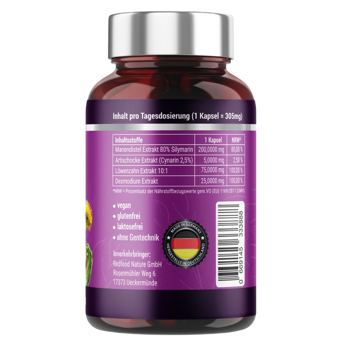 Redfood Mariendistel Komplex Kapseln Kapseln, 1 er 150,00 St., 100,5 g