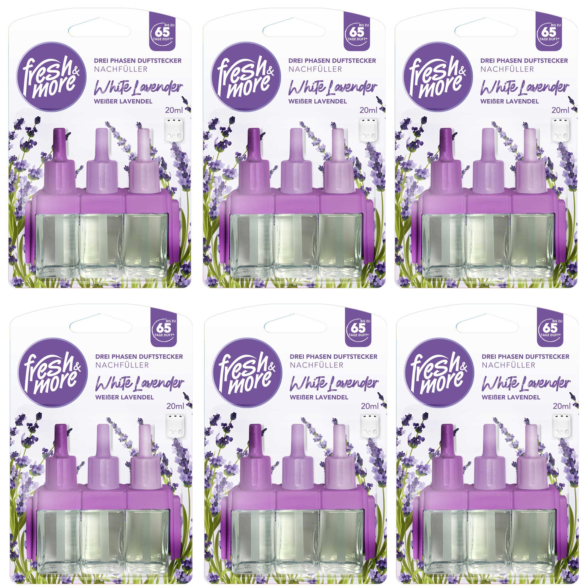 fresh & more Raumduft 3-Phasen (Nachfüllflakons, 6-St., Kompatibel Mit 3Volution Duftstecker)