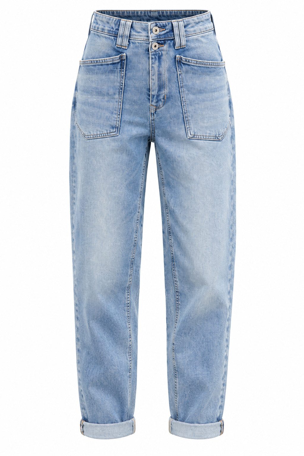 Freeman T. Porter Gerade Jeans Edita SDM - modische High-Waist-Jeans im Straight-Cut für Damen