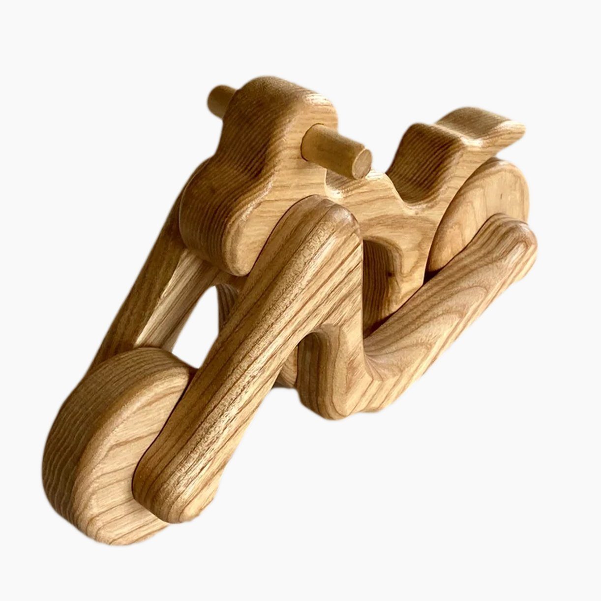 Lotes Toys Spielzeug-Motorrad Holz Motorrad Chopper, (packung, 1-tlg., set), aus fein geschliffenem Eschenholz