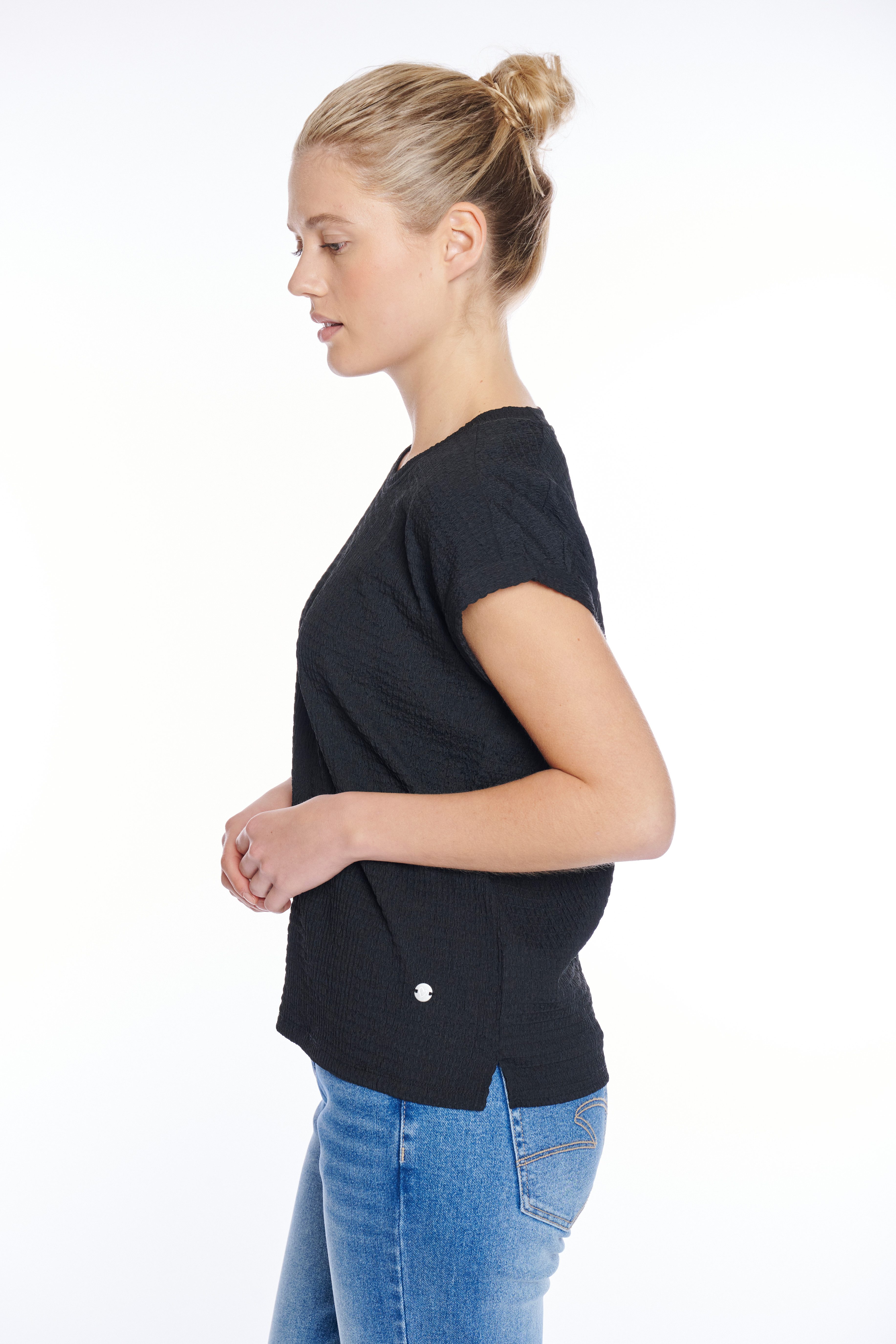 ZABAIONE Kurzarmshirt Al44legra Crinkle-Ware