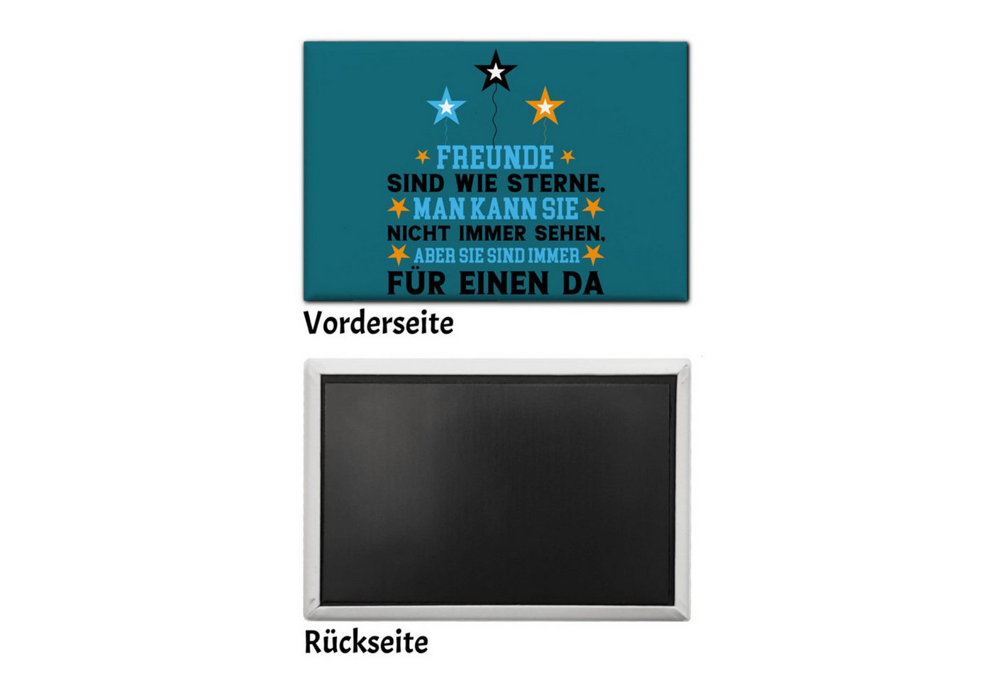 Thumbnail - speecheese Magnet Freundschaft Souvenir Magnet in teal mit Spruch für den besten Freund