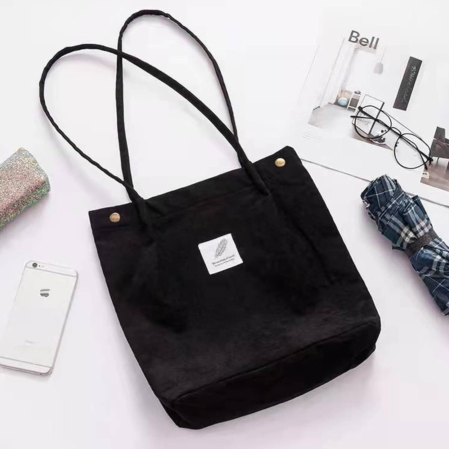 OKWISH Handtasche Kordsamtschultertasche Tote Bag Freizeittasche günstig online kaufen