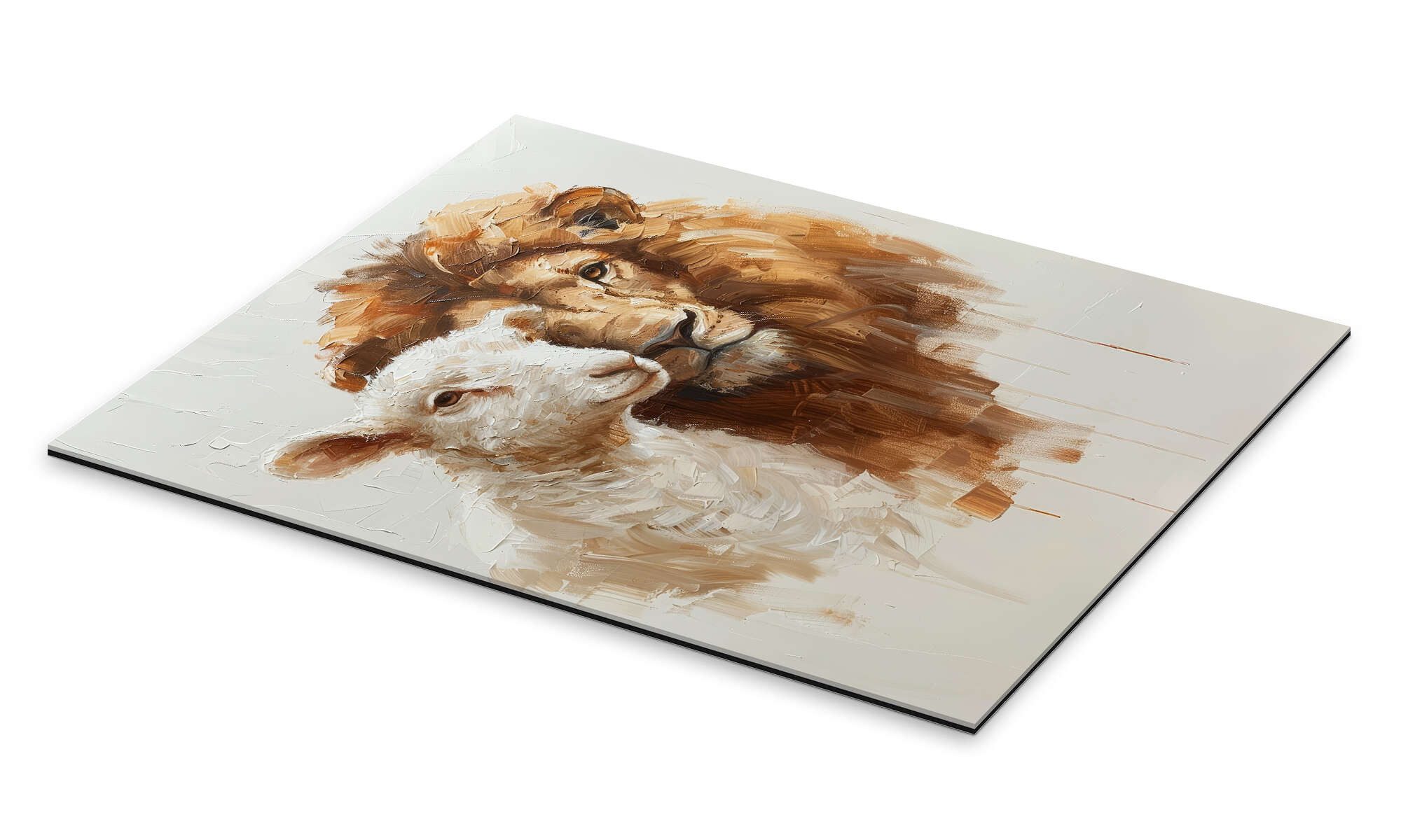 Posterlounge Wandbild Löwe und Lamm, DejaReve, günstig online kaufen