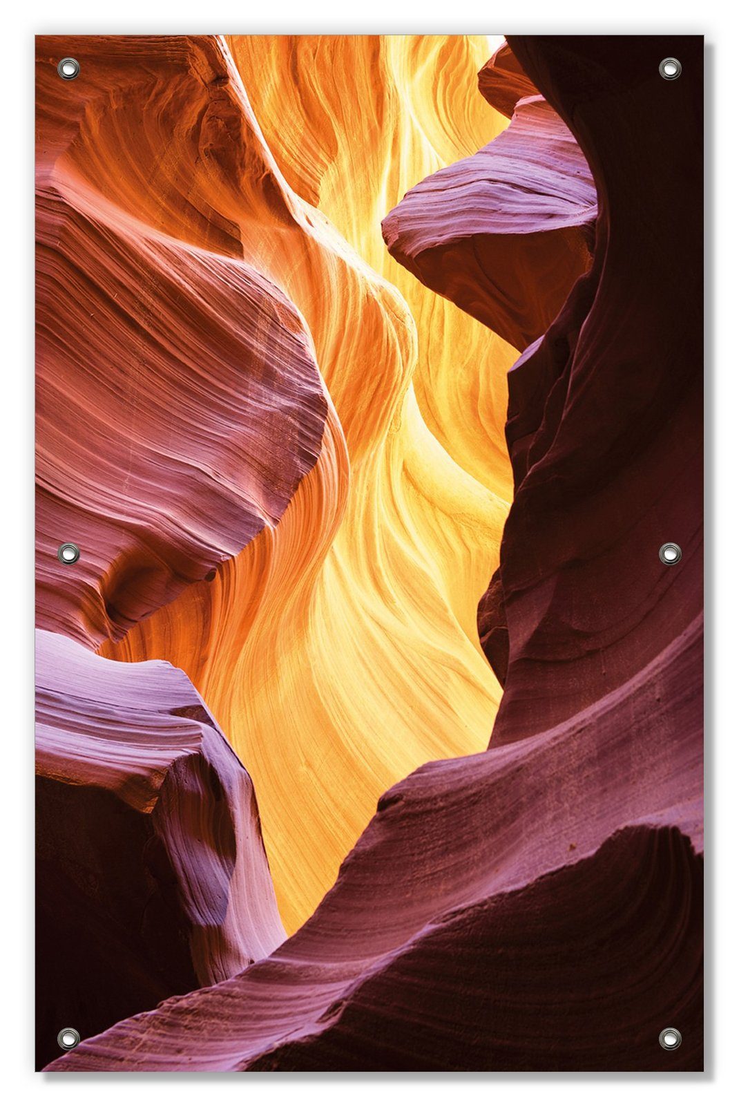 aus Saugnäpfen, Schlucht wiederablösbar Antelope Canyon, mit wiederverwendbar Sonnenschutz Sandstein blickdicht, und Arizona in Wallario,