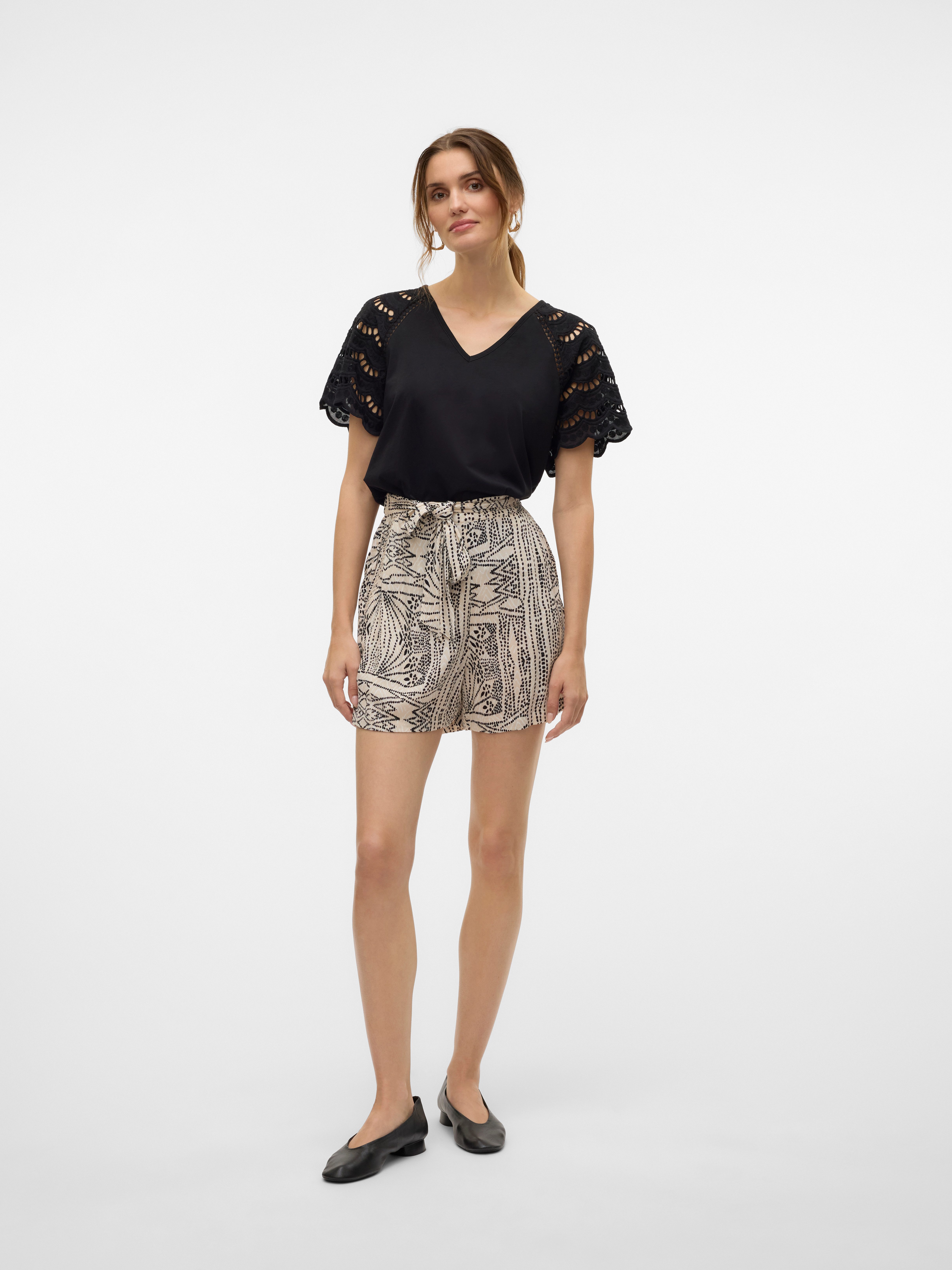 Vero Moda Shorts VMMENNY H/W SHORTS WVN GA Viskose, regular fit