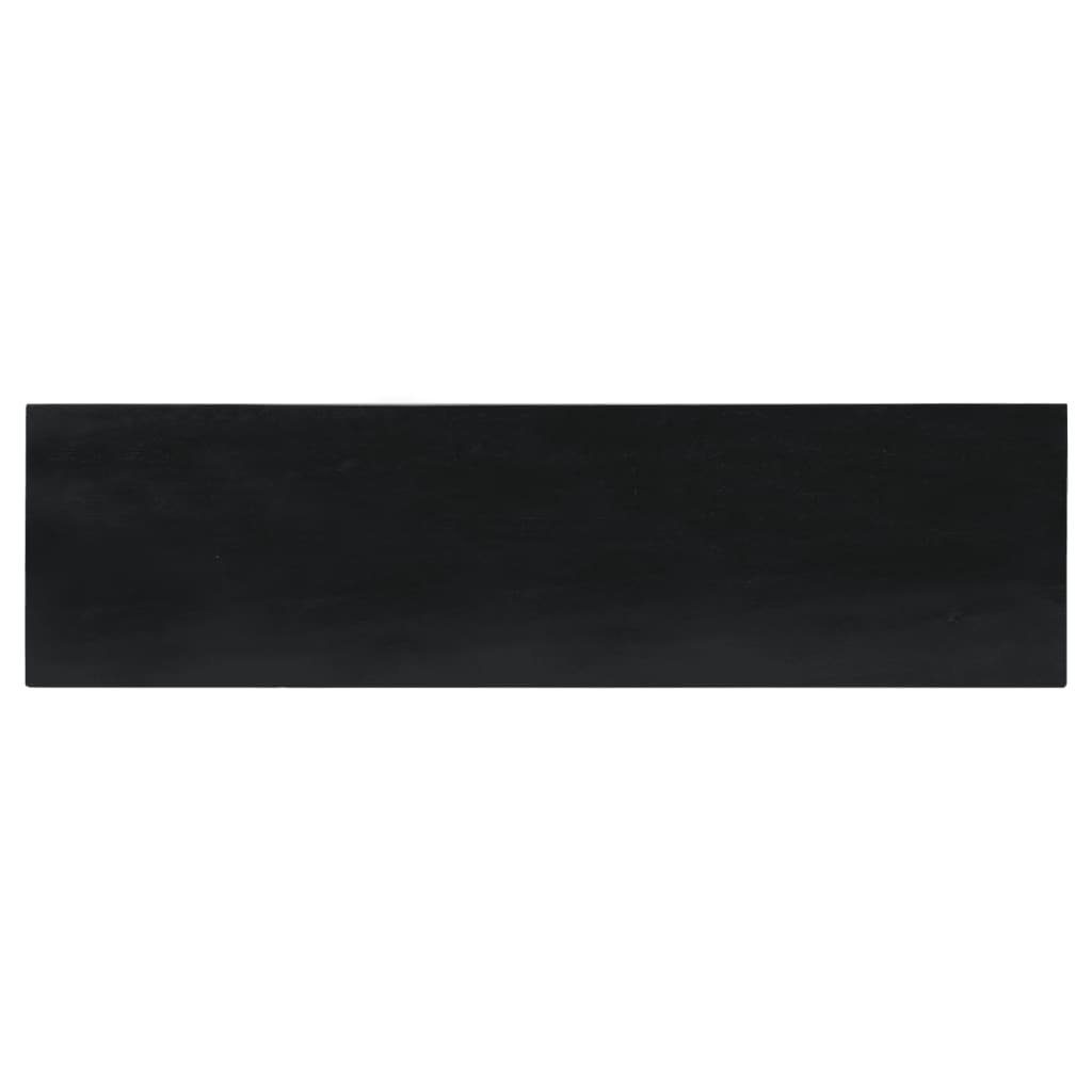 Schwarz 110x30x75 cm Massivholz Konsolentisch vidaXL (1-St) Mahagoni Beistelltisch