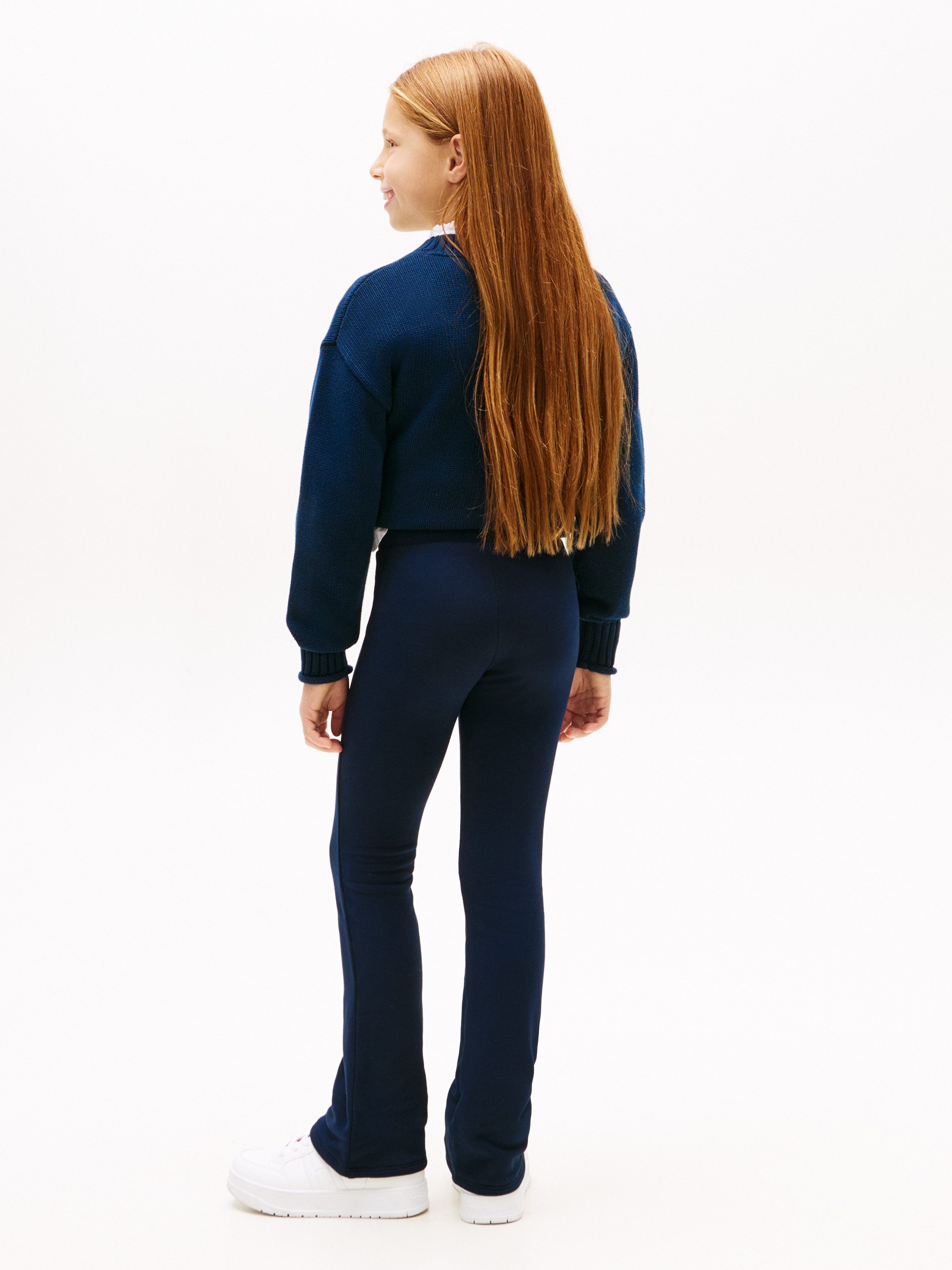 Tommy Hilfiger Leggings TOMMY FOIL FLARE LEGGING Regular fit, für Kinder bis 16 Jahre