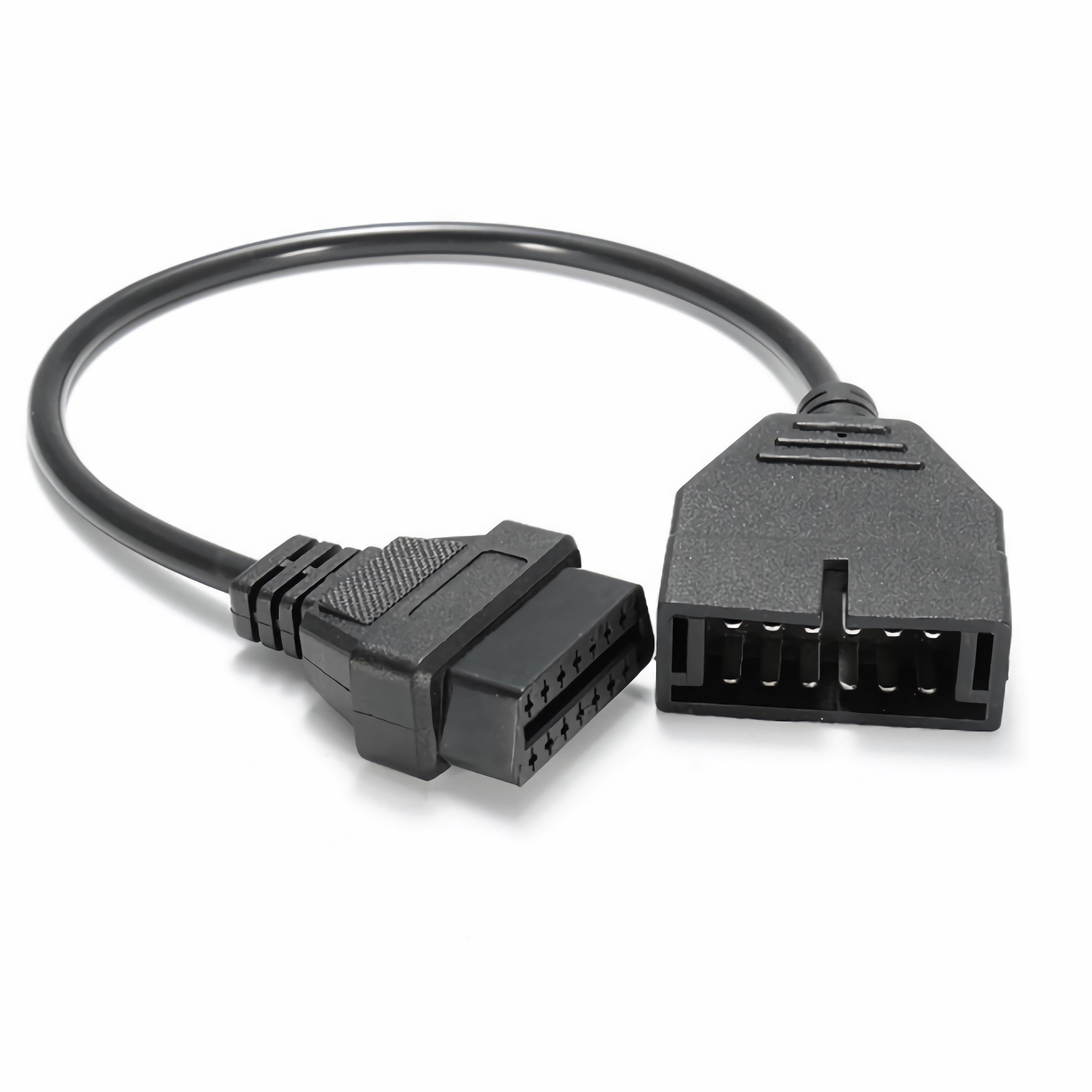 Bolwins K56C Diagnoseadapter OBD1 auf OBD2 – GM Chevrolet 12-Pin zu 16-Pin Elektro-Kabel, 12-Pin Stecker, OBD2 16-Pin Norm Buchse (40 cm), Verbindung von OBD2-Diagnosegerät mit GM 12-Pin Diagnoseanschluss