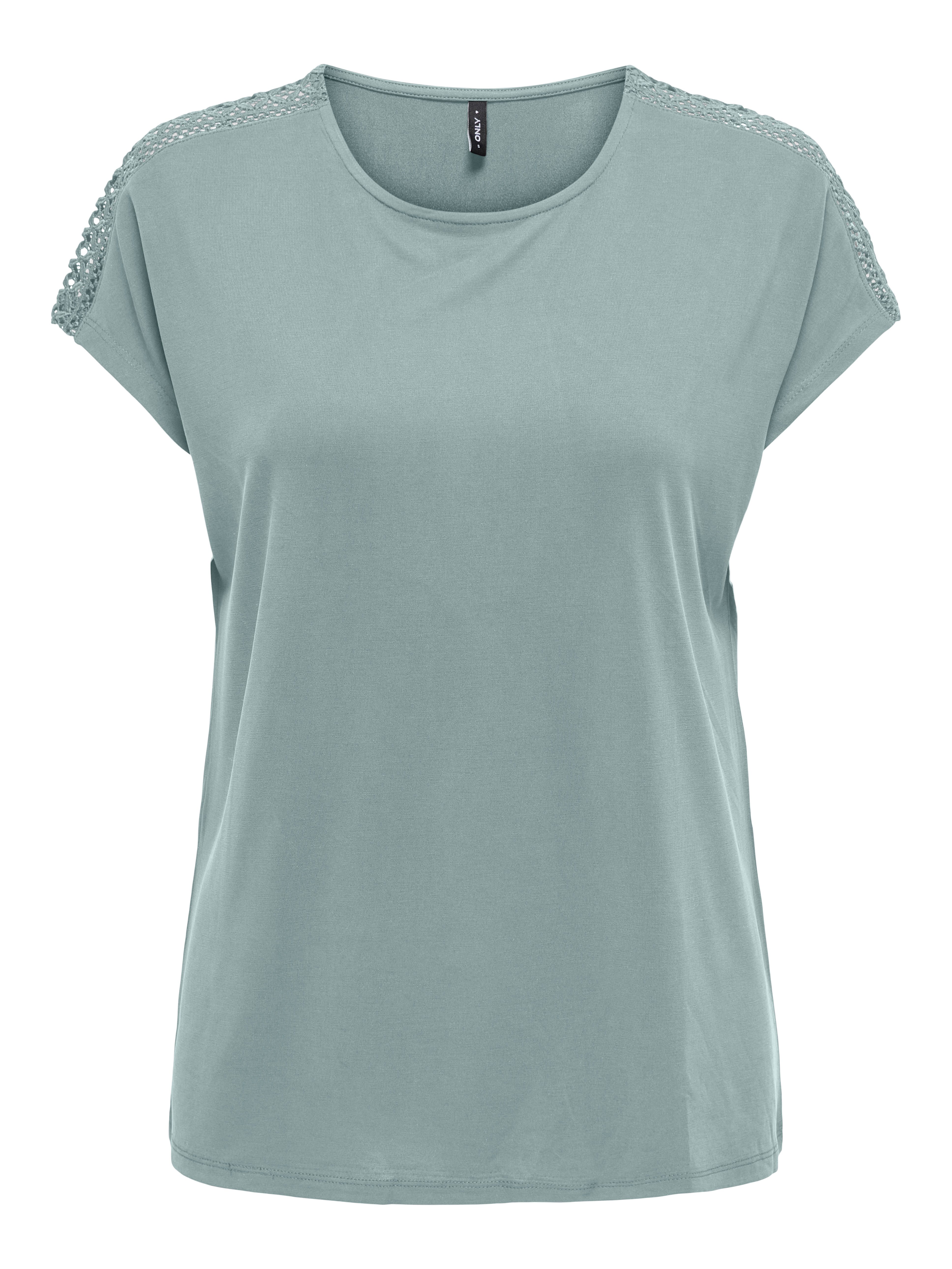 Kurzarmshirt ONLFREE LIFE CAPSLEEVE LACE TOP JRS