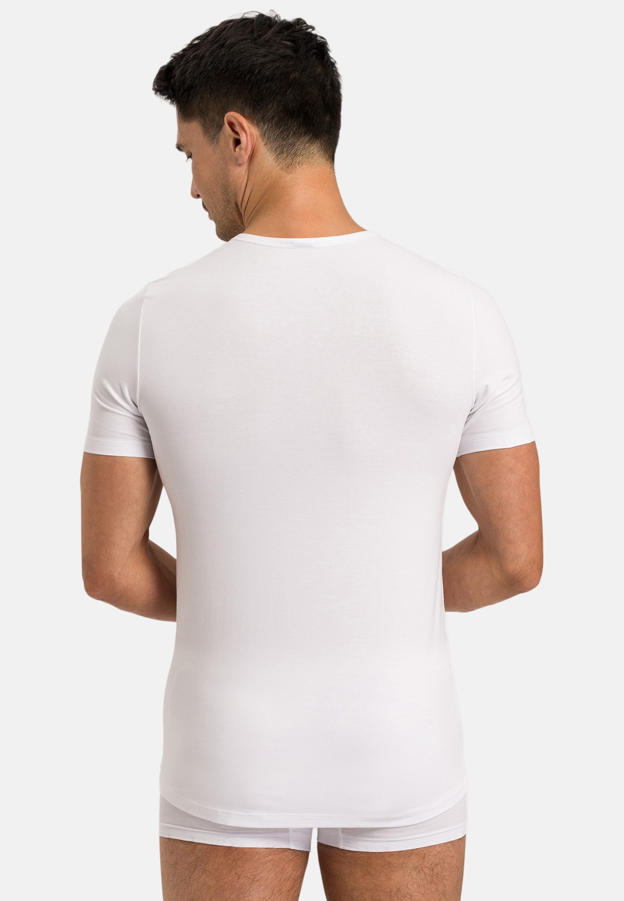 Hanro Unterhemd Shirts 1/2 Arm TwoPack (Spar-Set, 2-St) Unterhemd / Shirt Kurzarm - Baumwolle - Atmungsaktiv