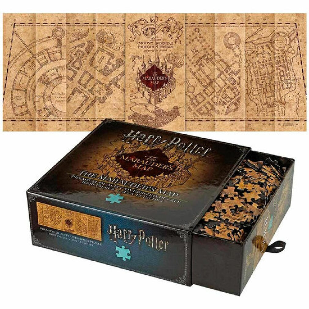 The Noble Collection Puzzle Harry Potter Die Marauder Karte Abdeckung Puzzle 1000pcs, Puzzleteile