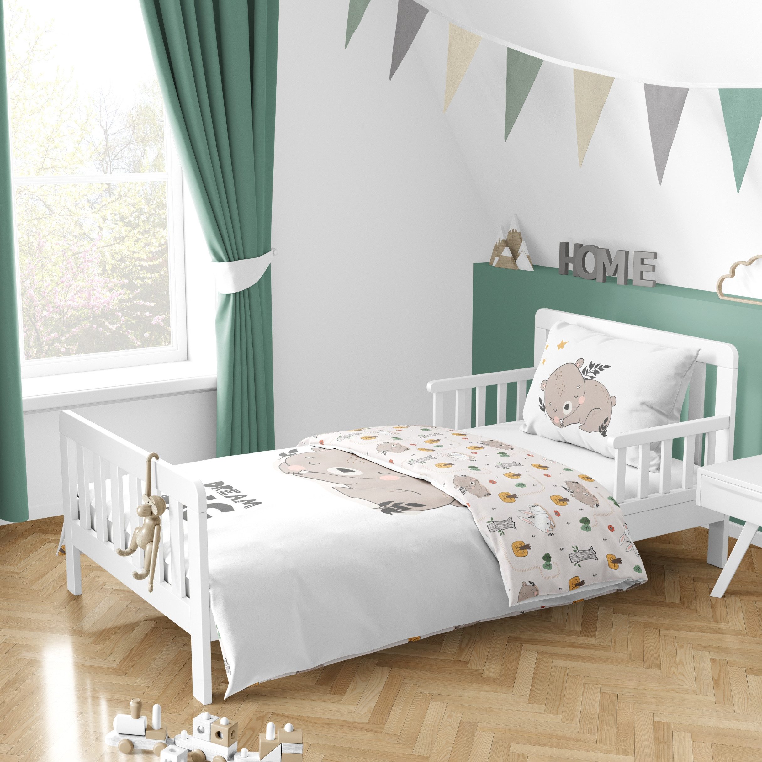 MTOnlinehandel Babybettwäsche Little Dreamer Schlummerbär, 100% Baumwolle, günstig online kaufen