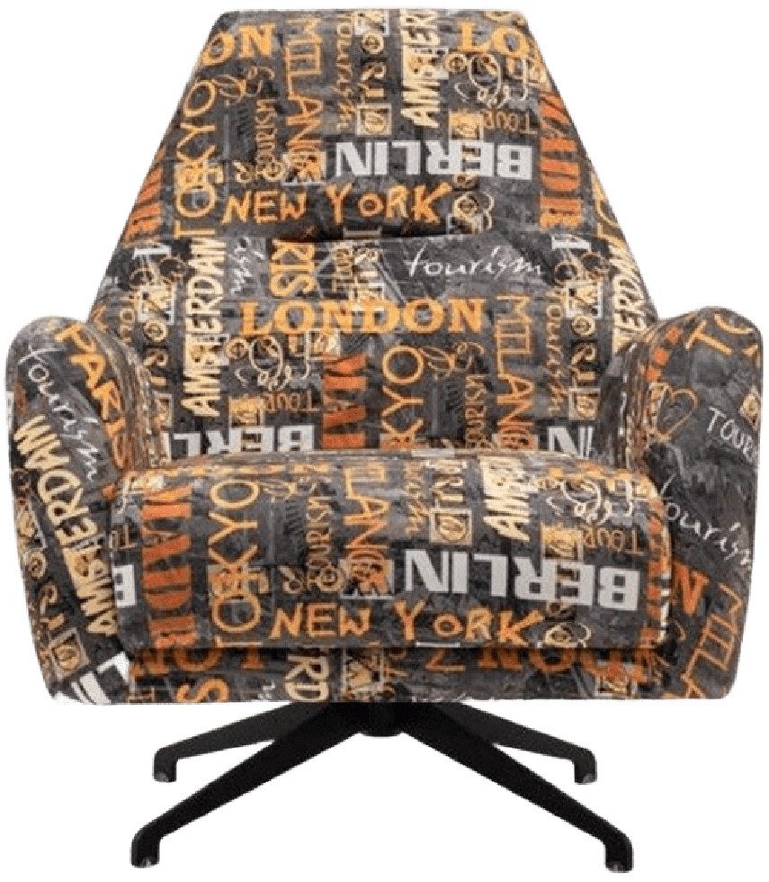 JVmoebel Sessel Bunter Drehstuhl Ohrensessel mit hochwertiger Polsterung (1-St., Sessel), Made in Europa