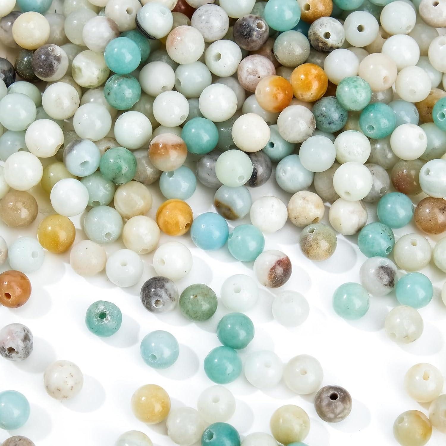 LuxusKollektion Bastelperlen 120 Natürliche Amazonit Perlen 6mm Runde Edelstein DIY