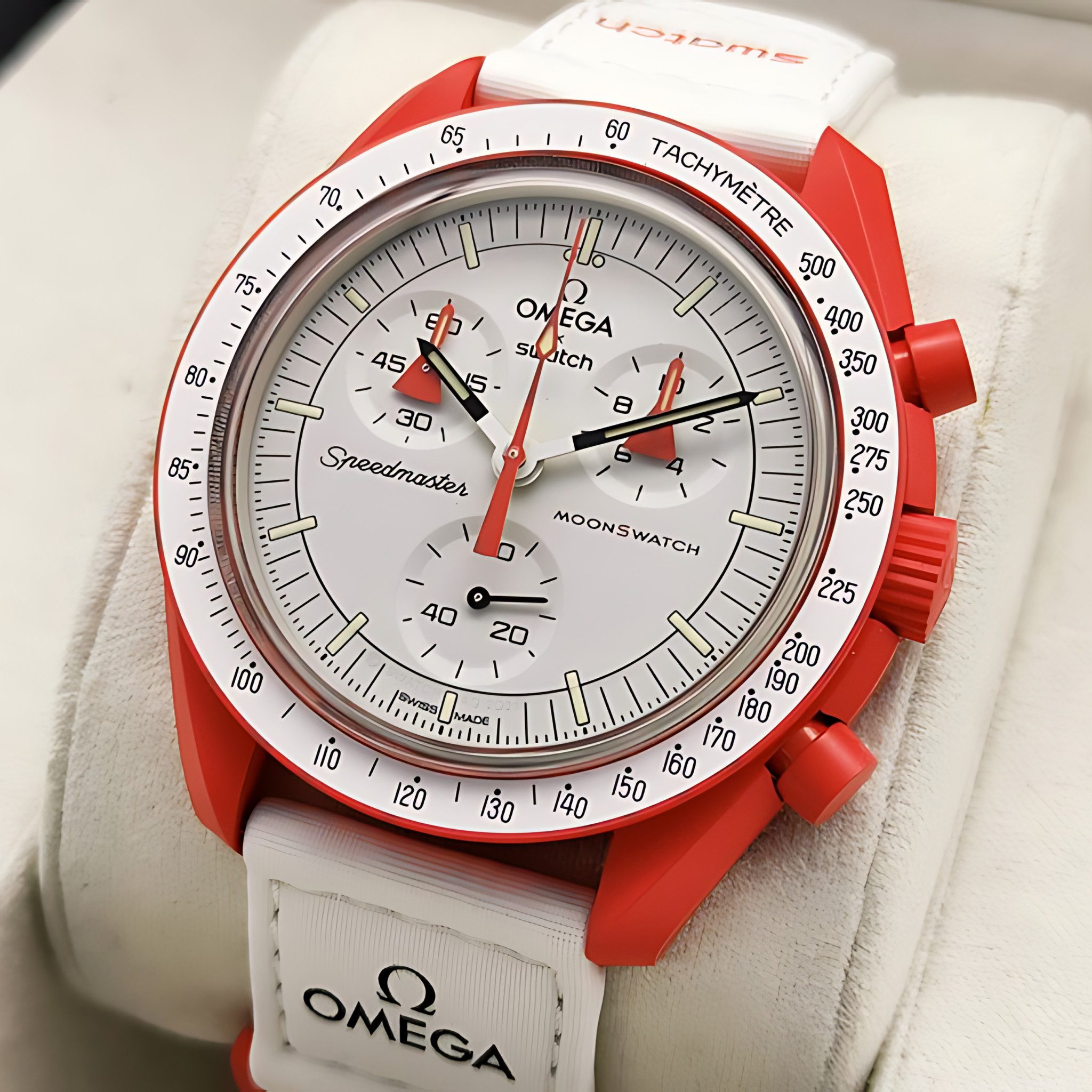 Chronograph Swatch x Omega Bioceramic Moonswatch Mission to Mars Mission to Mars, Moonswatch