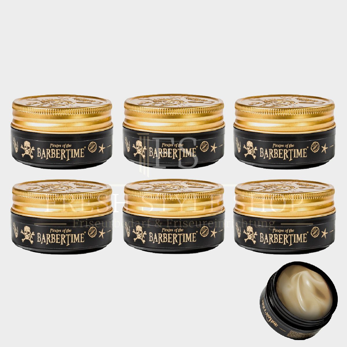 BARBERTIME Styling-Creme 6x Brillantine Для укладки волос-Creme 100ml, 6-tlg.