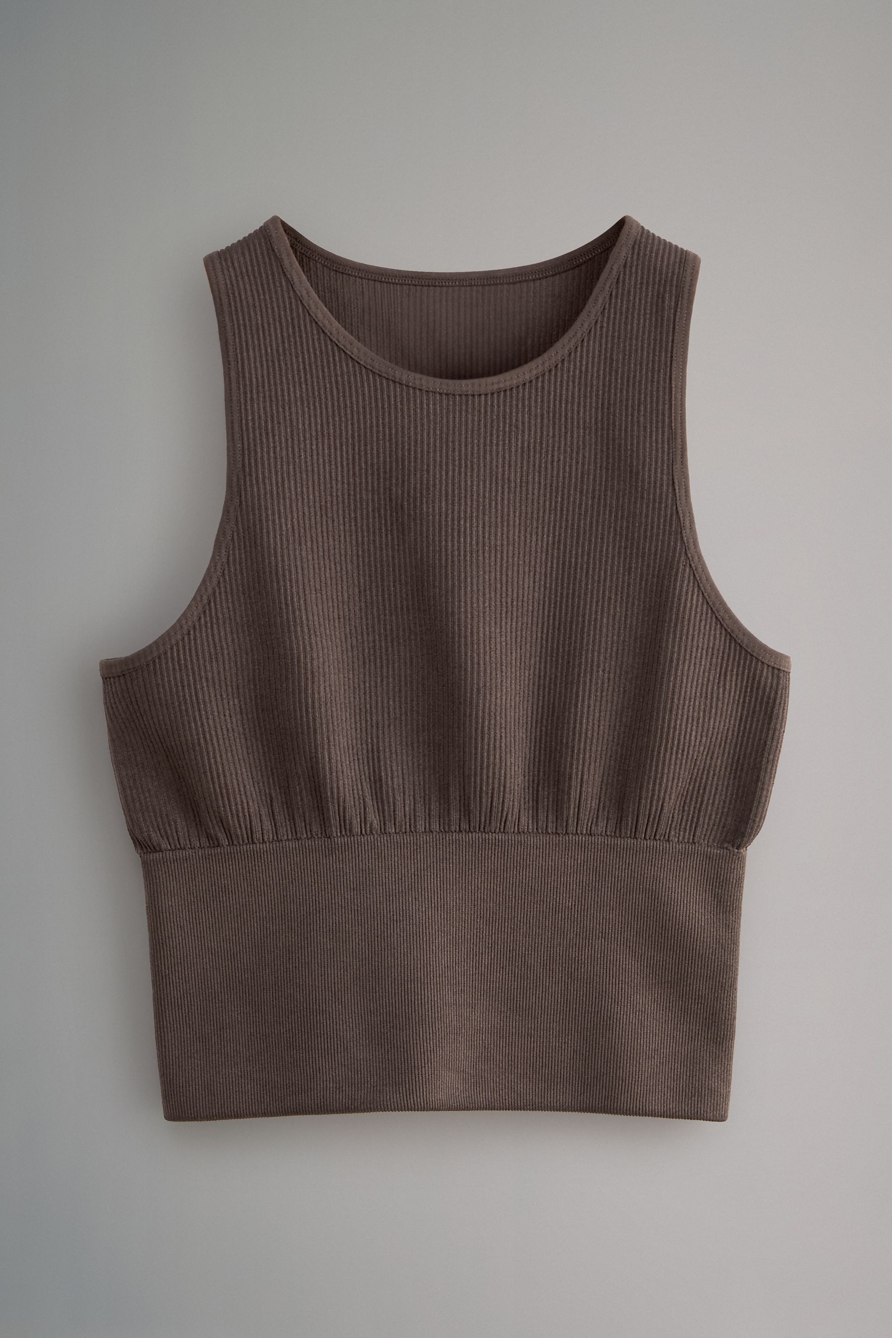 The Set Shirttop 2er-Pack nahtlose, gerippte Trägertops (2-tlg)