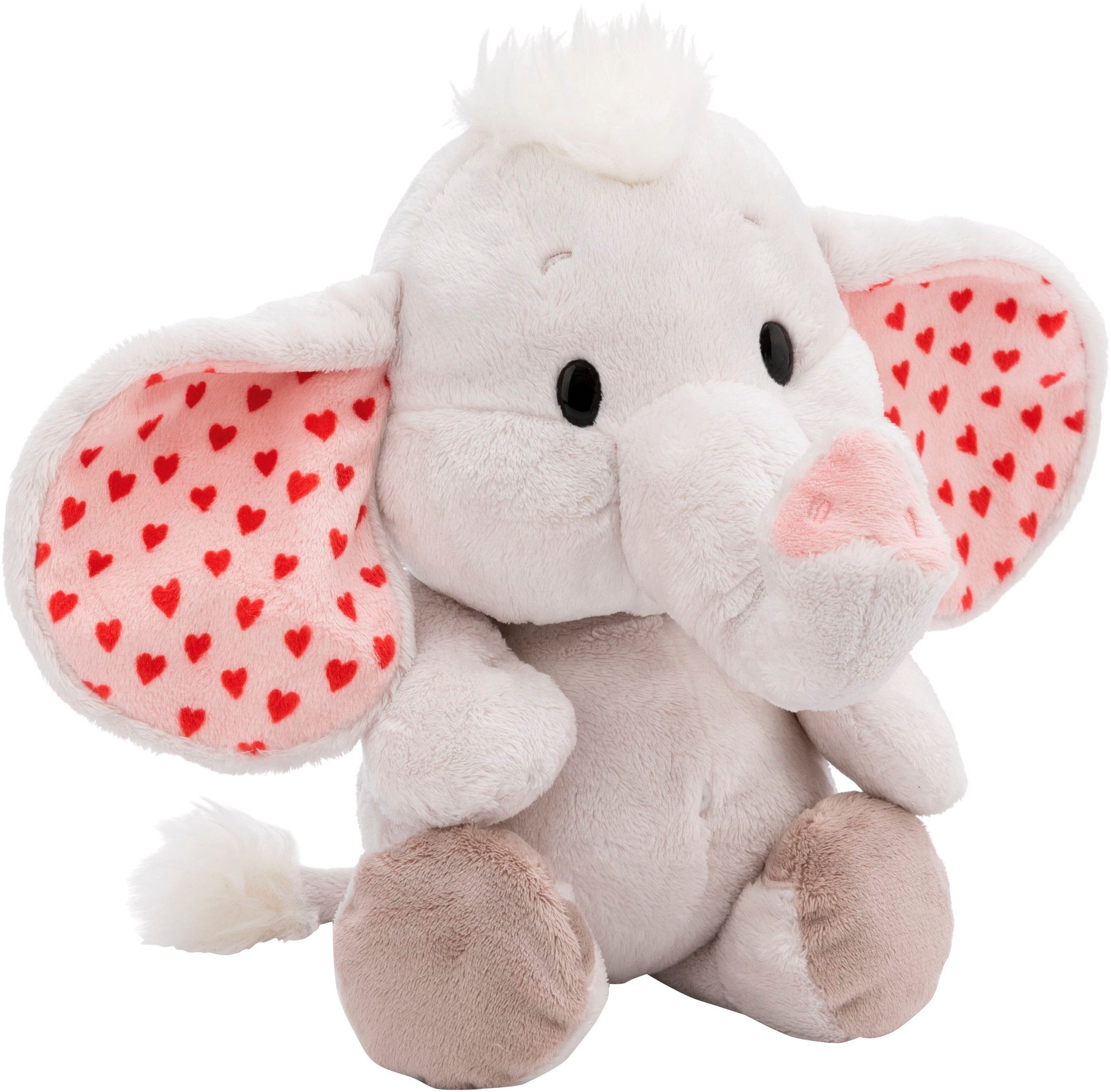 Nici Kuscheltier Love, Elefant hellgrau, 23 cm