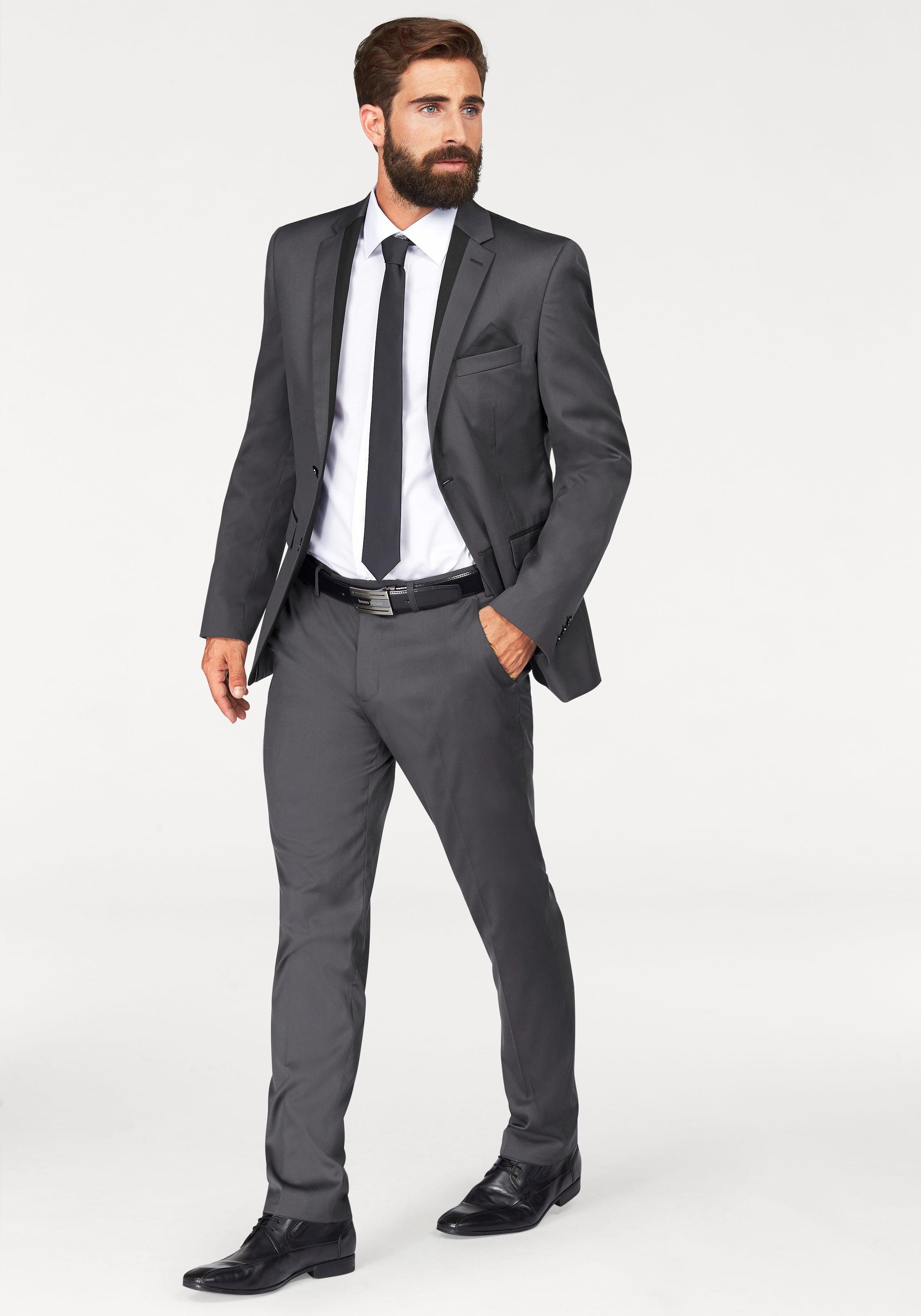 Bruno Banani Krawatte (Set, 2-St., mit Einstecktuch) inklusive Einstecktuch