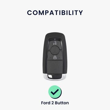 kwmobile Schlüsseltasche Autoschlüssel Hülle für Ford (1-tlg), Schlüsselhülle Silikon Case Schlüssel Cover