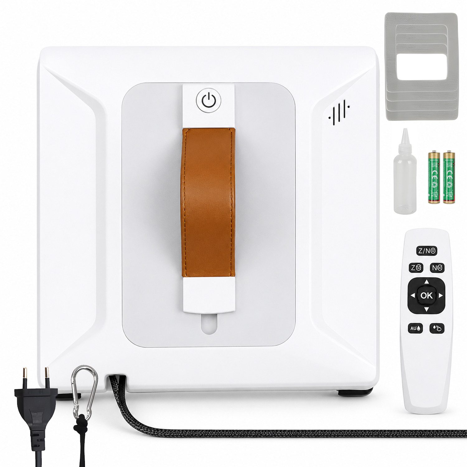 AKKEE Fensterputzroboter Automatischer Fensterputzroboter Intelligentes Bewässerungssystem, 6000PA Fenstersauger mit Water Tank 100ml