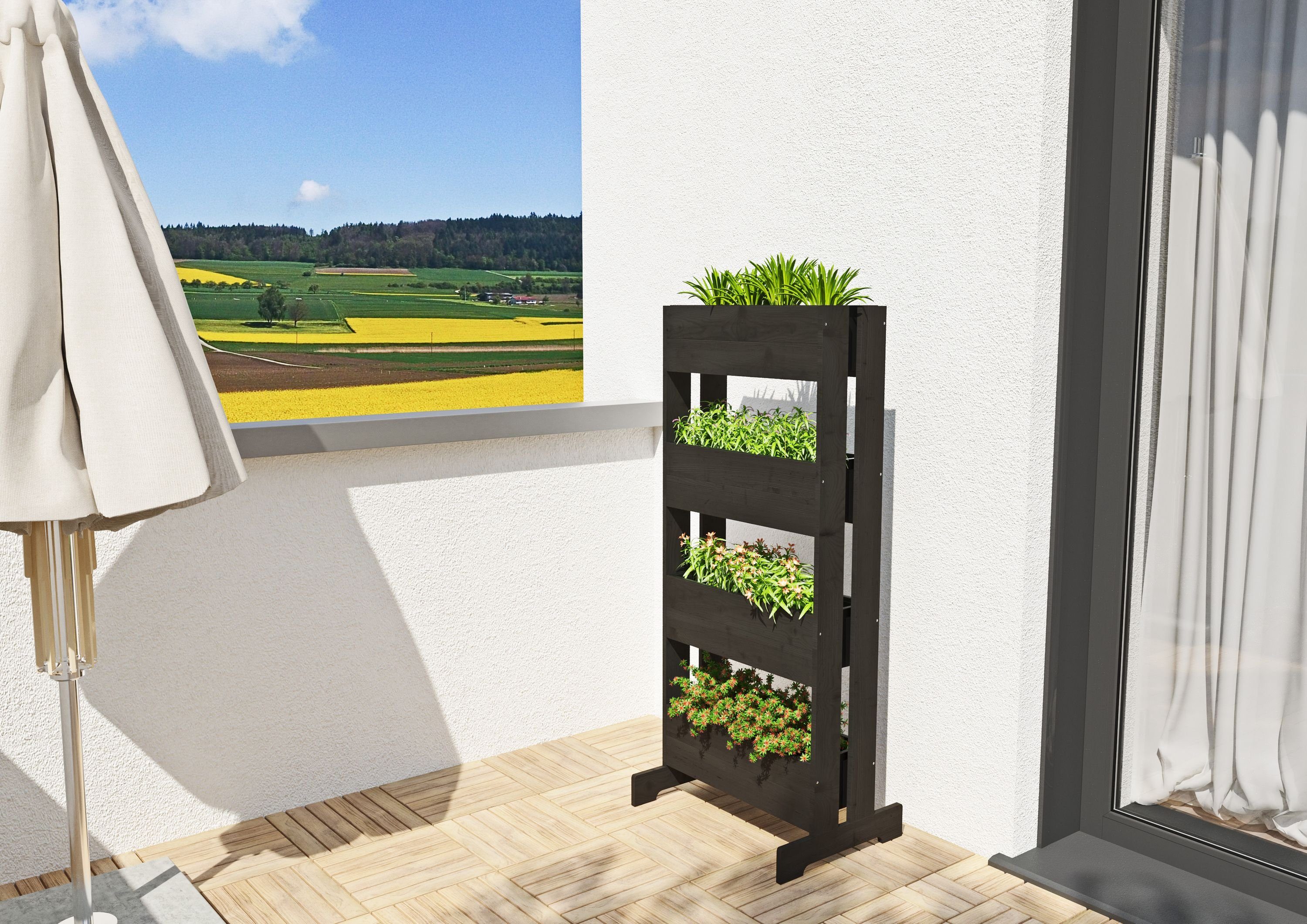 Hochbeet Kräuterhochbeet Vertikalbeet Blumenkasten Trennwand aus günstig online kaufen