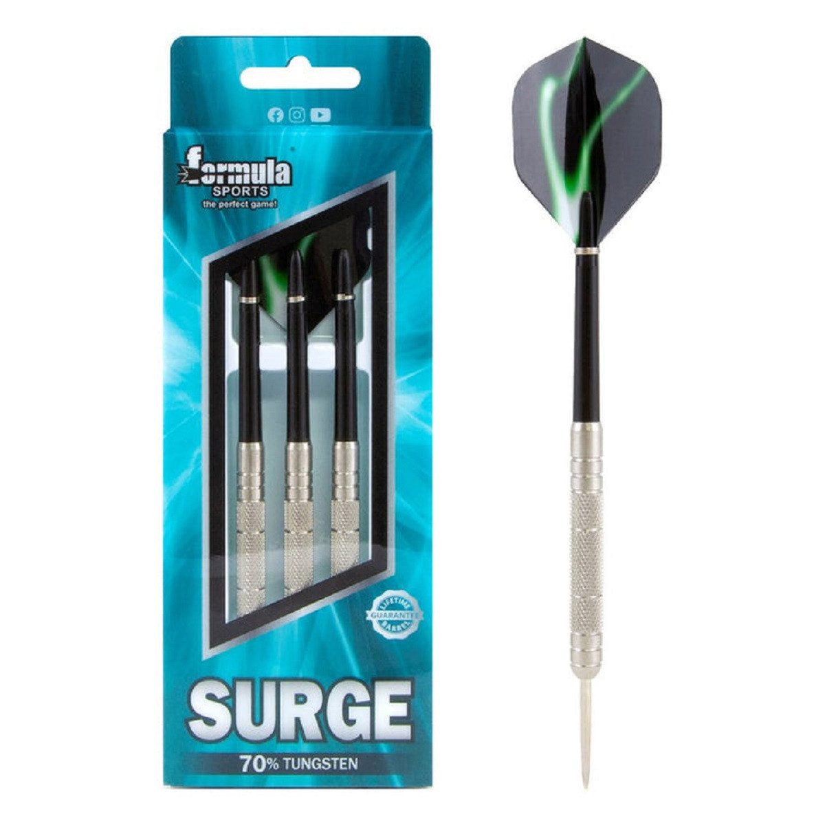 Dartpfeil 3x Surge 70% Tungsten Darts 22g