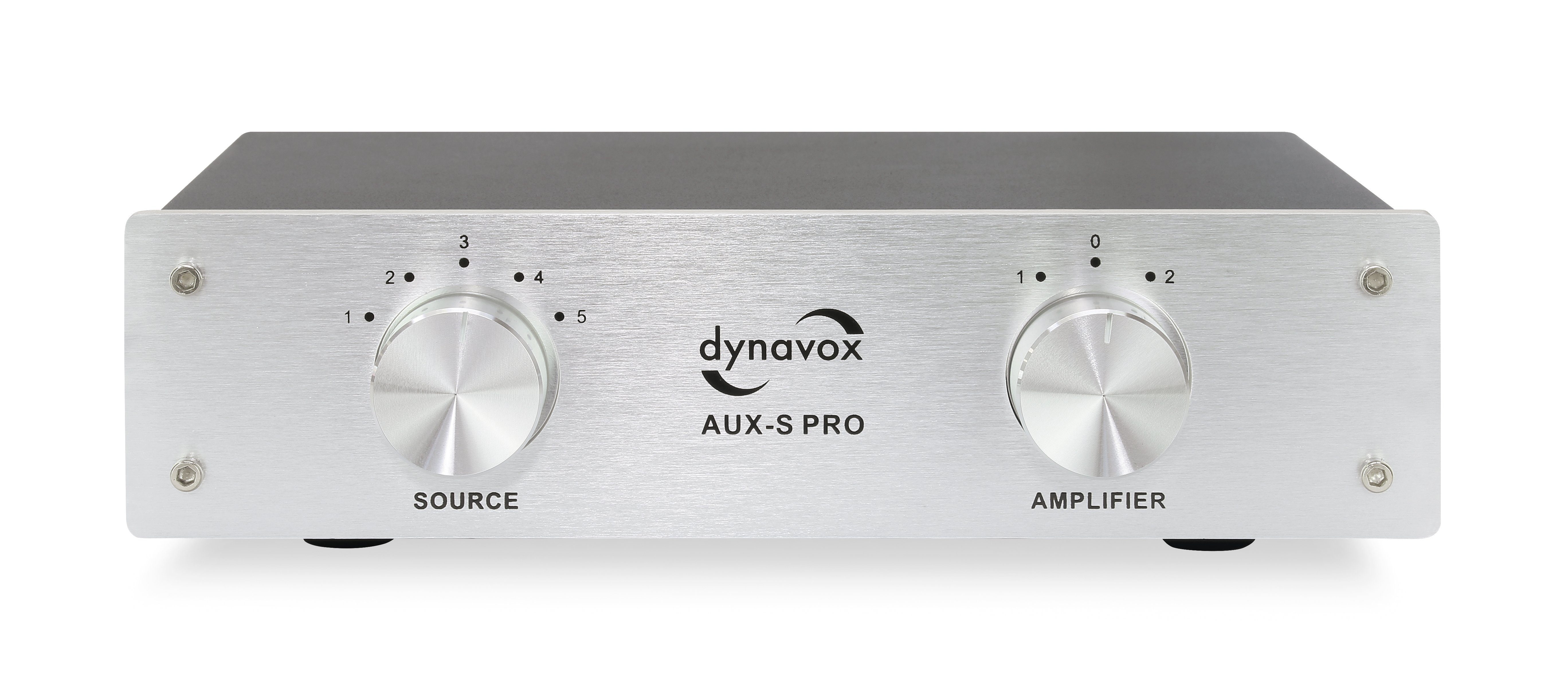 Dynavox AUX-S Pro Audioverstärker (Cinch-Erweiterungs-Umschalter, Silber Verstärker-Eingänge) 2 5 Cinch-Eingänge