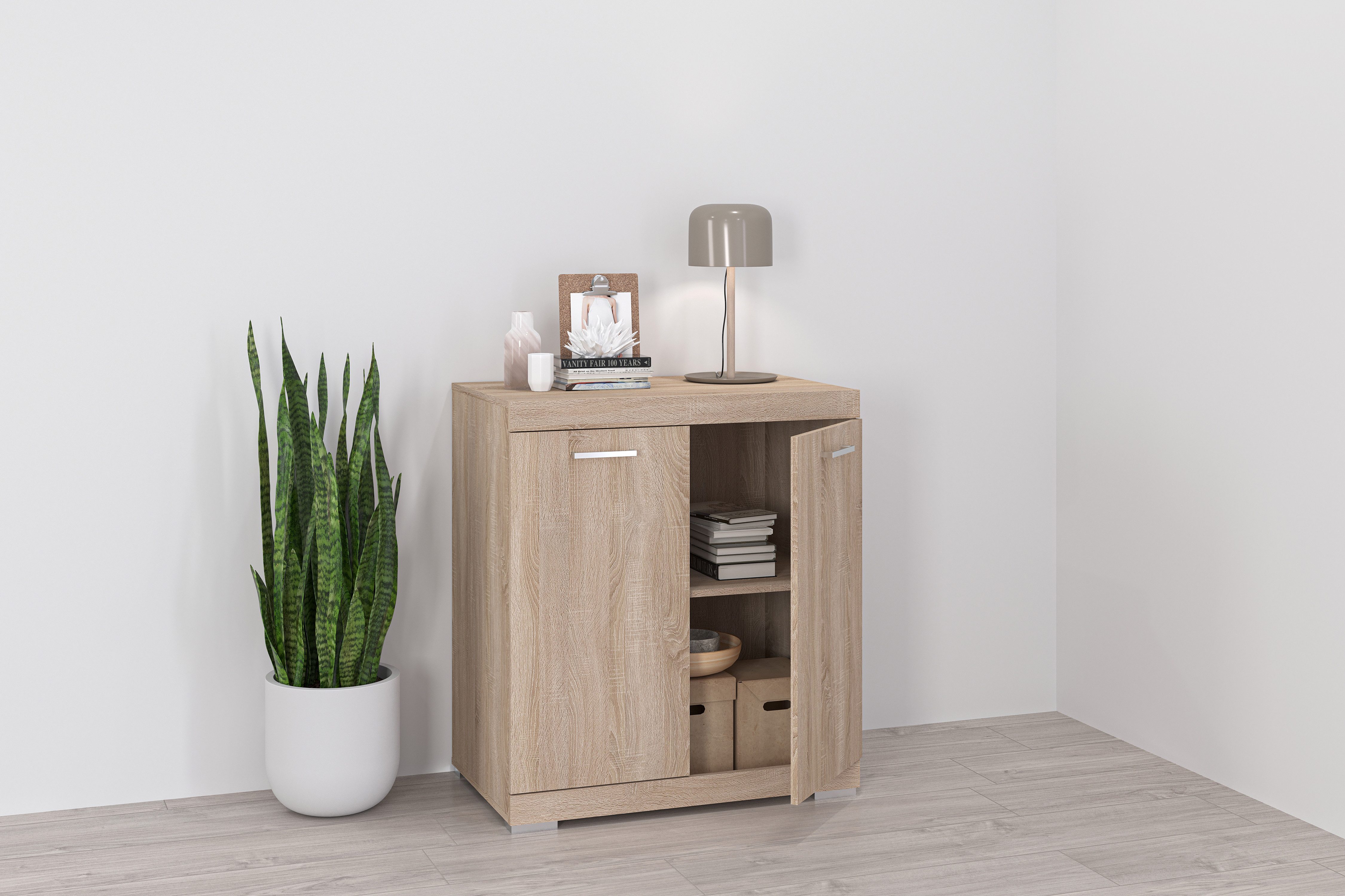 FMD Kommode Bristol, In unterschiedlichen Tiefen, mit verstellbaren Böden