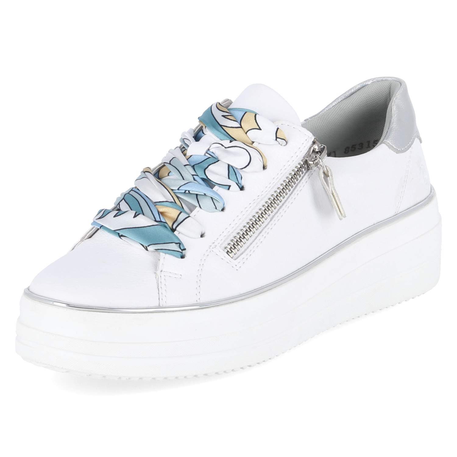 Remonte Remonte Plateau Sneaker D1C06-81 Damen Glattleder white Schnürschuh – Bild 2 von 5