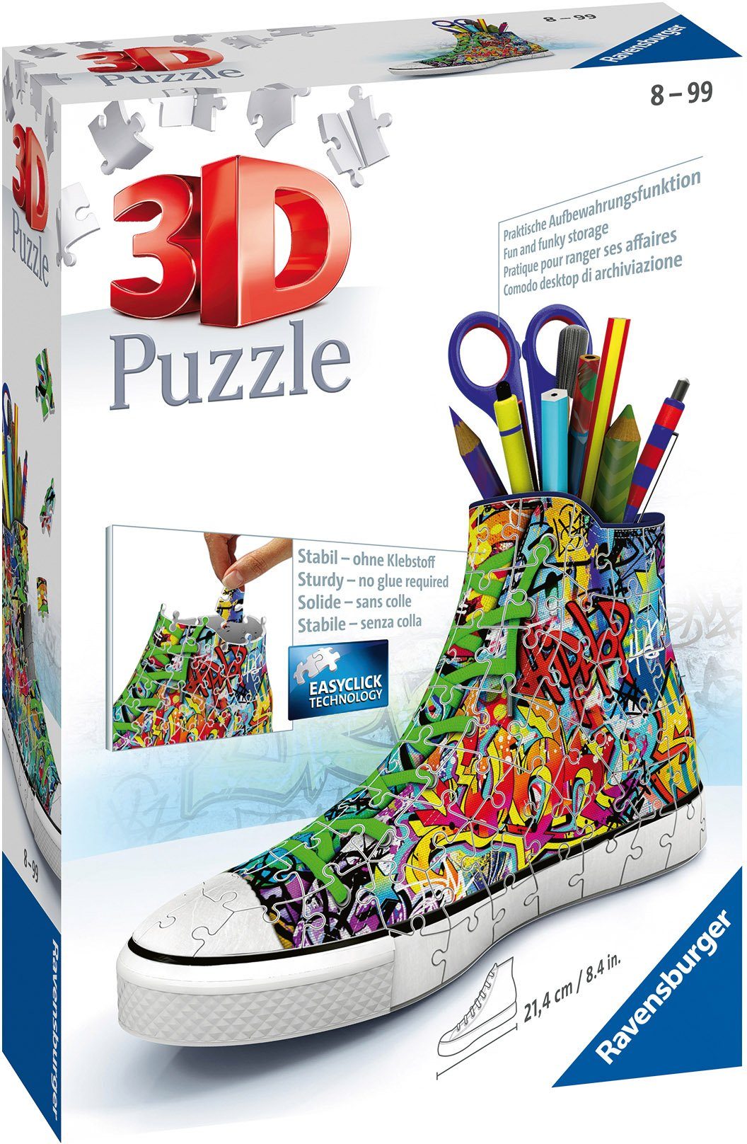 Ravensburger 3D-Puzzle Sneaker Graffiti Style, 108 Puzzleteile, Made in Eur günstig online kaufen