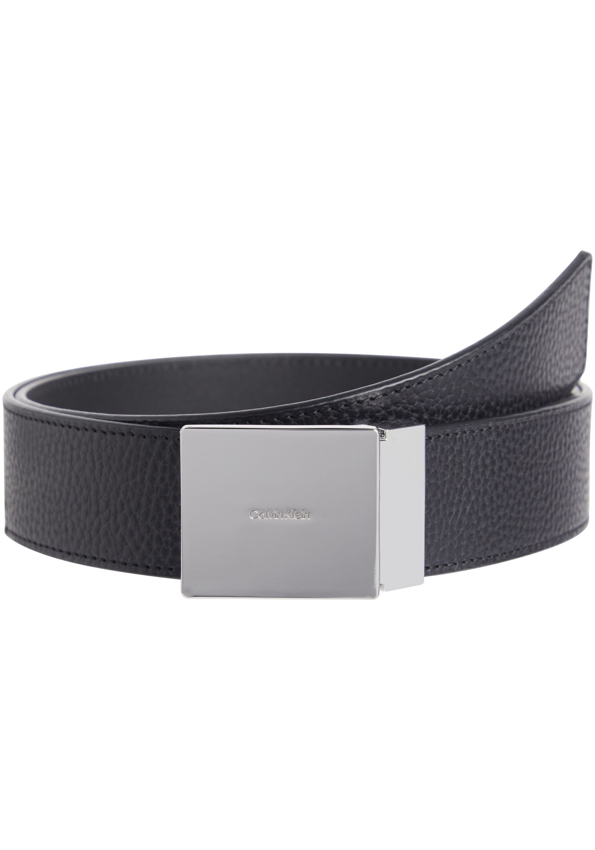 Calvin Klein Ledergürtel ADJ CASUAL PLAQUE günstig online kaufen