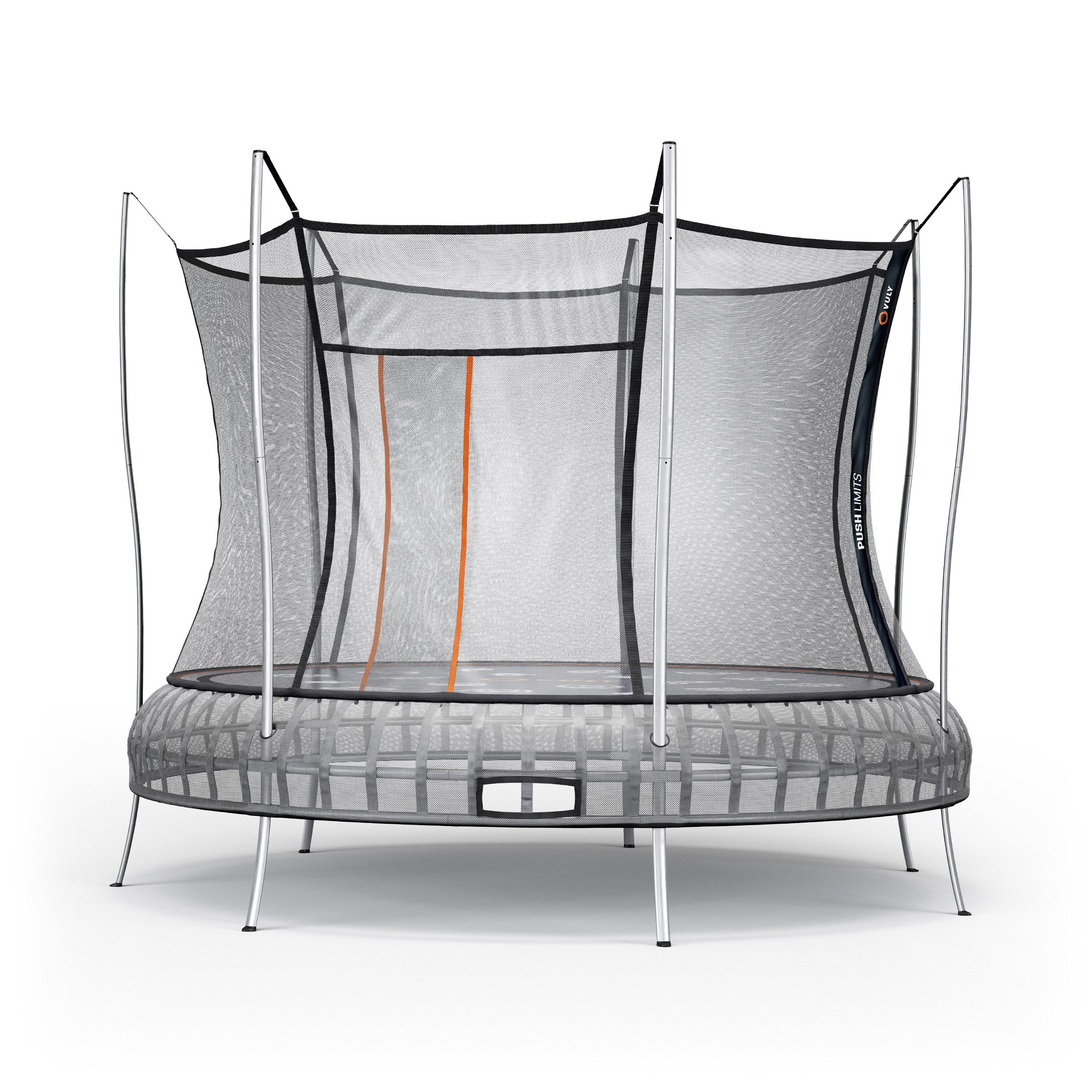 Vuly Gartentrampolin Thunder Trampolin L, Ø 366 cm, mit Blattfedern