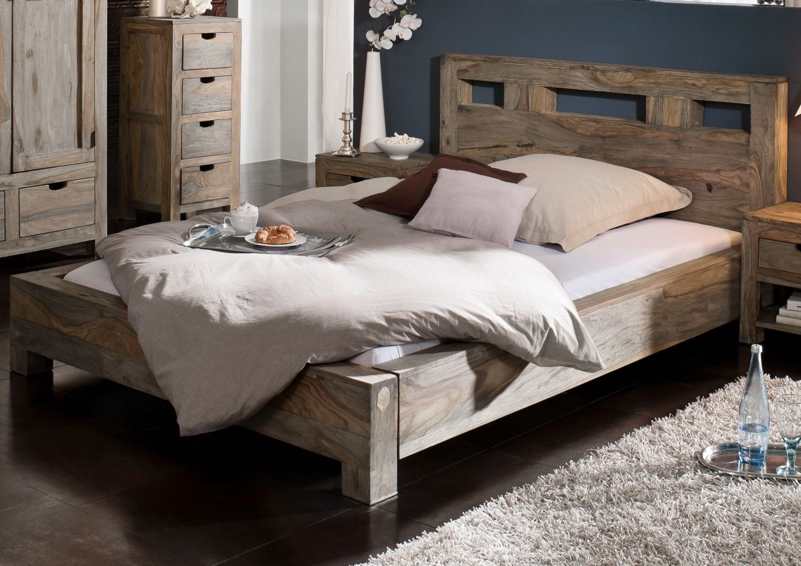 Weiße Landhausstil Betten 180x200 online kaufen | OTTO
