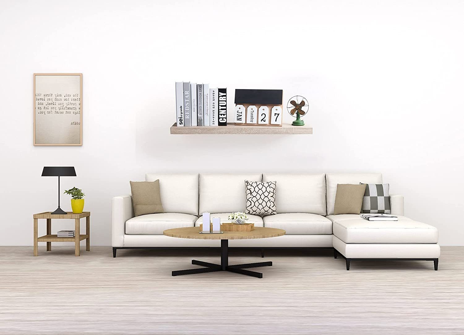 EUGAD Wandregal, 1-tlg., Holz Board Modern günstig online kaufen