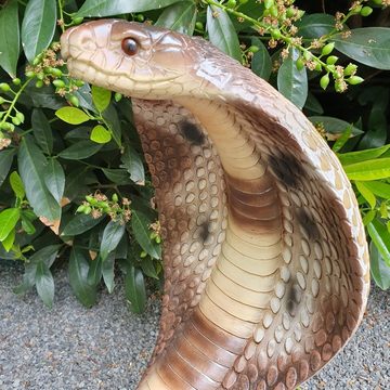 Aspinaworld Gartenfigur Kobra Schlangen Figur 47 cm wetterfeste Gartendeko
