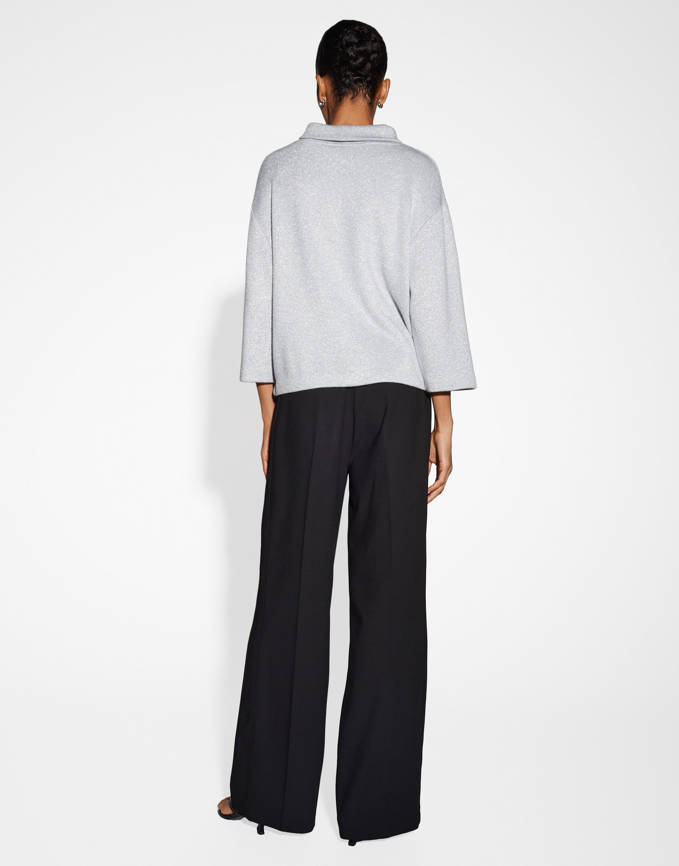 someday Sweatshirt USABELLA Loose in schimmernder Strickoptik