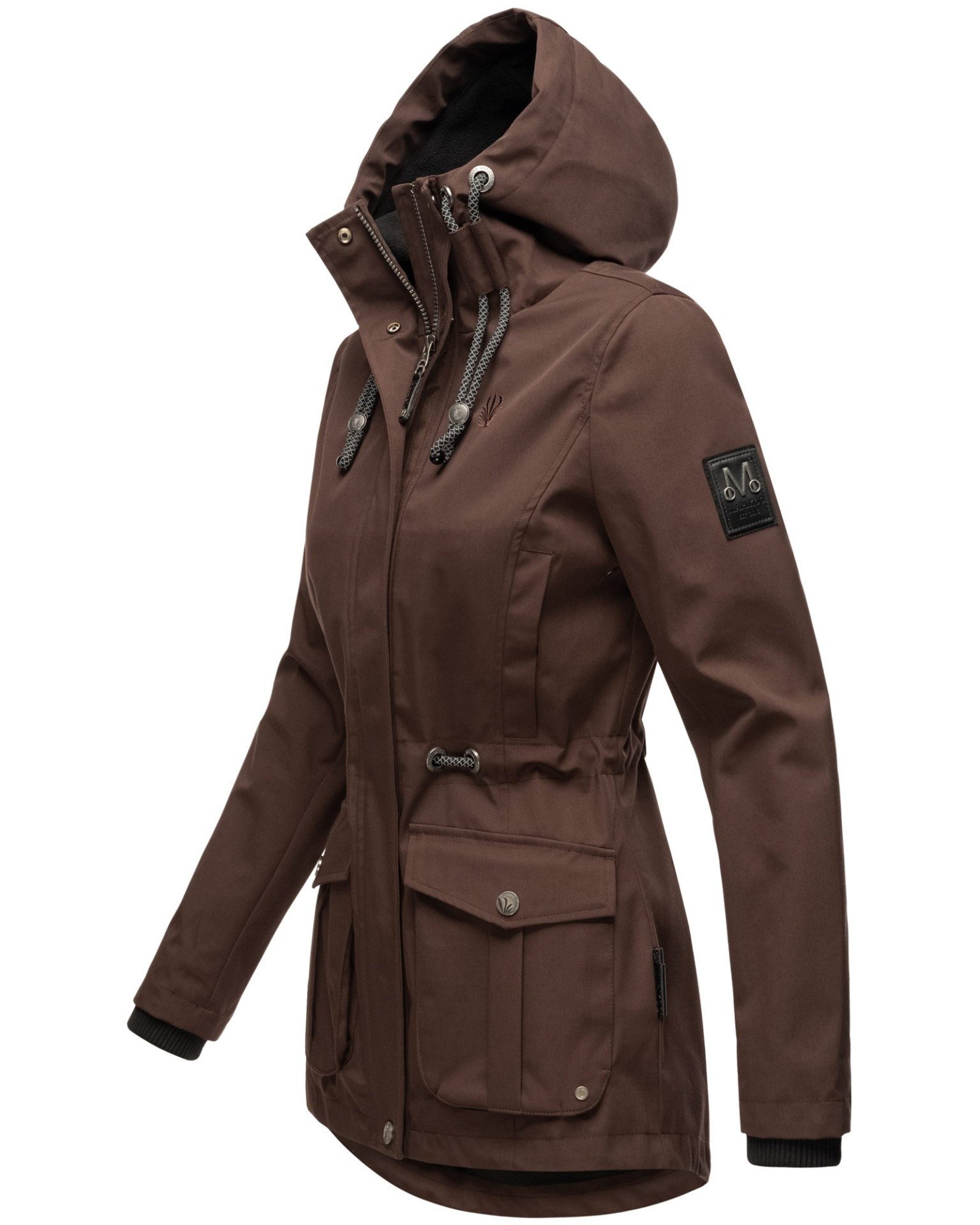 Marikoo Outdoorjacke mit verstellbarer Kapuze