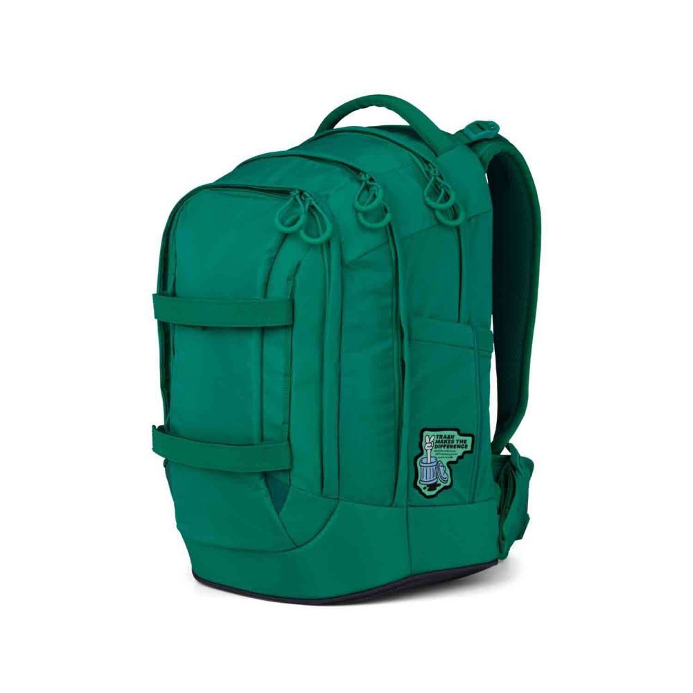 Satch Schulrucksack Pack (3tlg., inkl. Schlamperbox und Sportbeutel), aus innovativem recycletem material