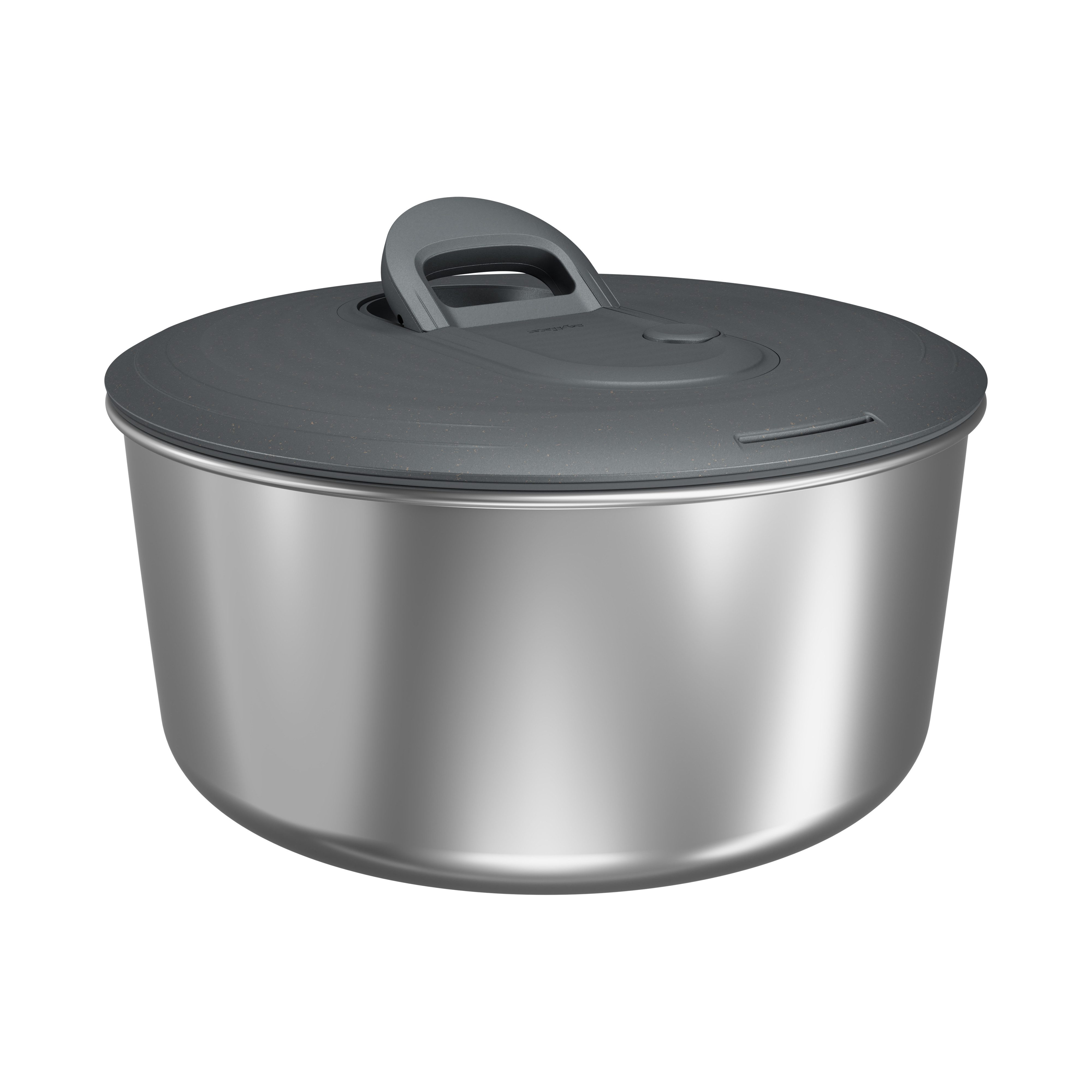 zyliss Salatschleuder Easy Spin Edelstahl, trocknet Salat in wenigen Sekunden, Größe L