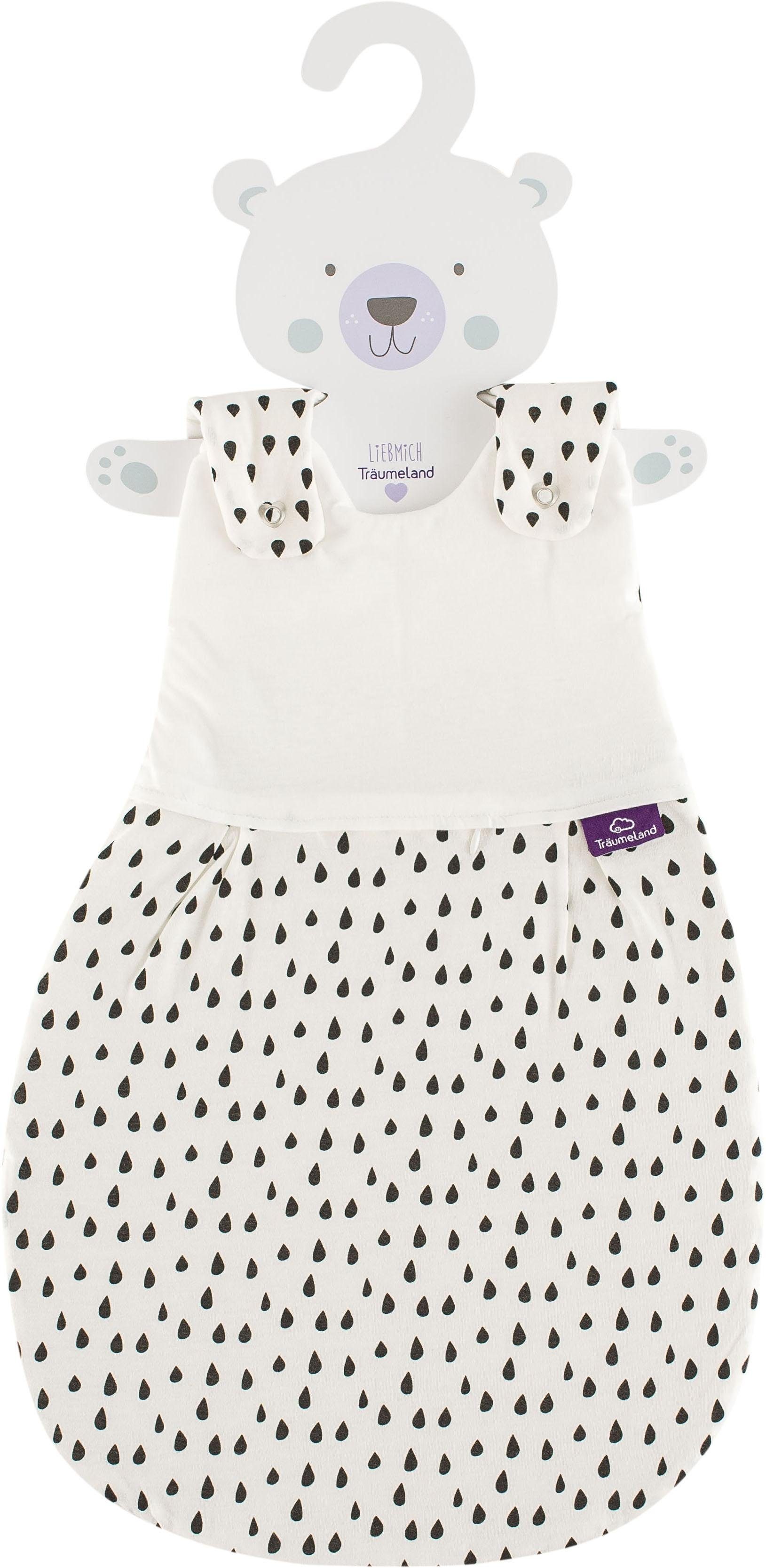 Babyschlafsack Außenschlafsack Tropfen schwarz