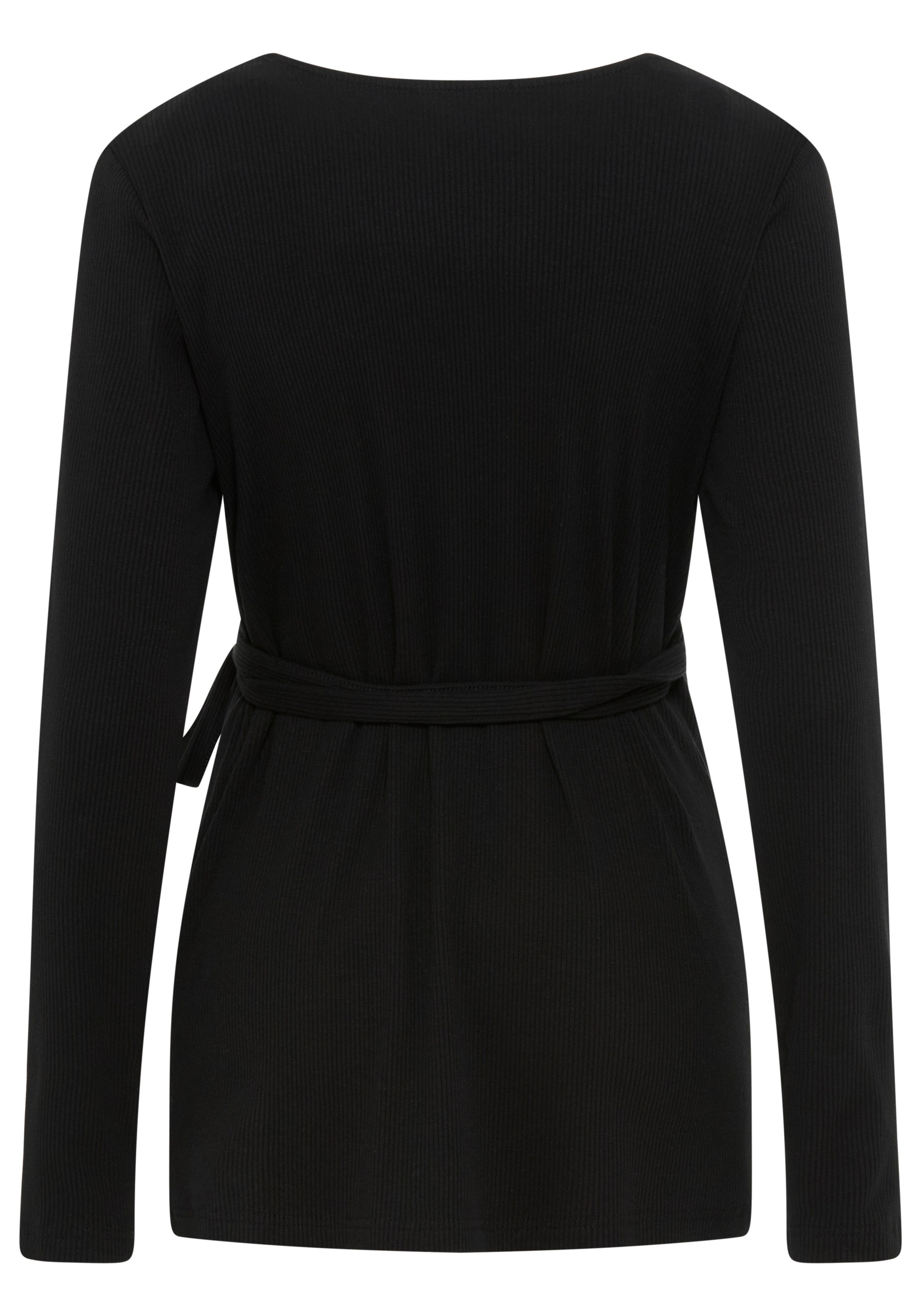 Nine-month maternity shirt, nursing shirt, wrap shirt for pregnancy and breastfeeding, ribbed wrap shirt for pregnancy and breastfeeding