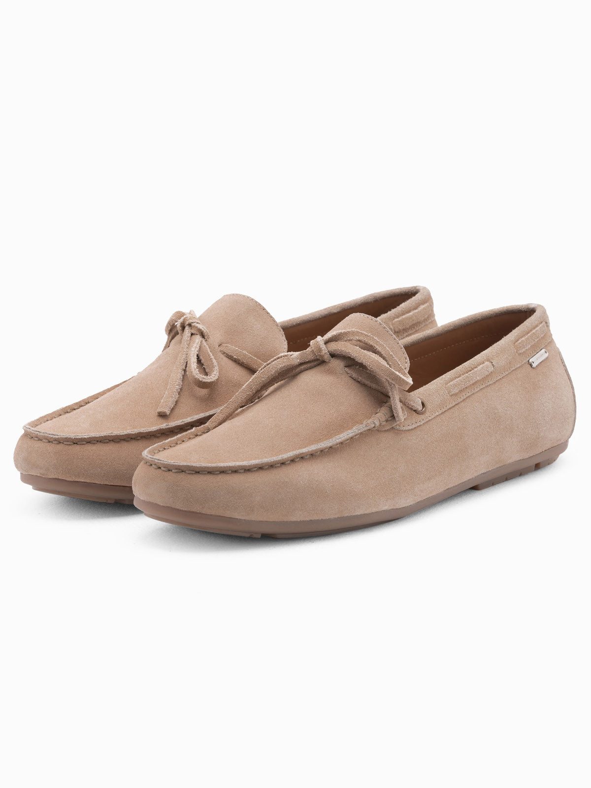 OMBRE Herren Leder Mokassin Schuhe mit Driver Sohle Mokassin