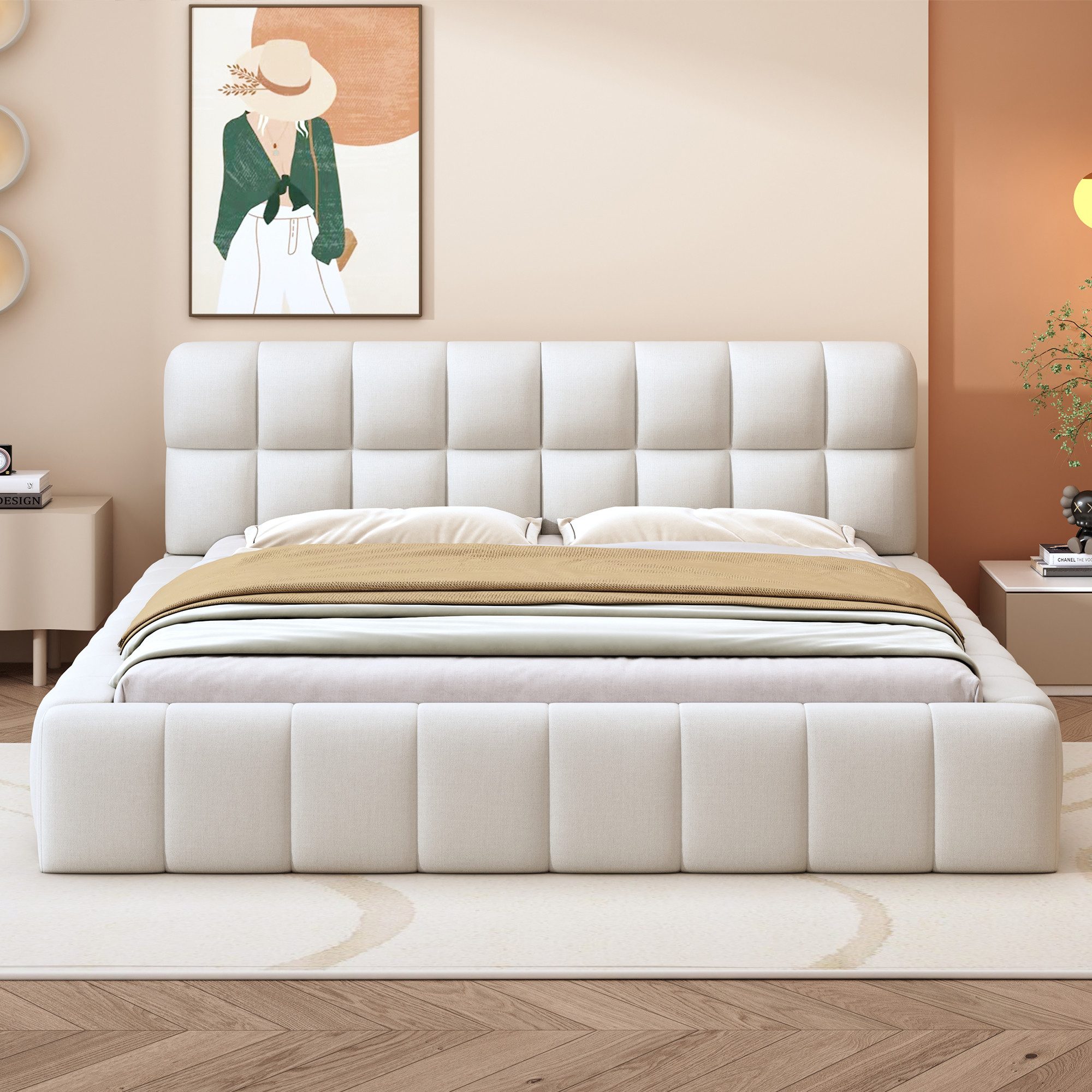 Flieks Polsterbett, Doppelbett 140x200cm mit Polsterumrandung günstig online kaufen