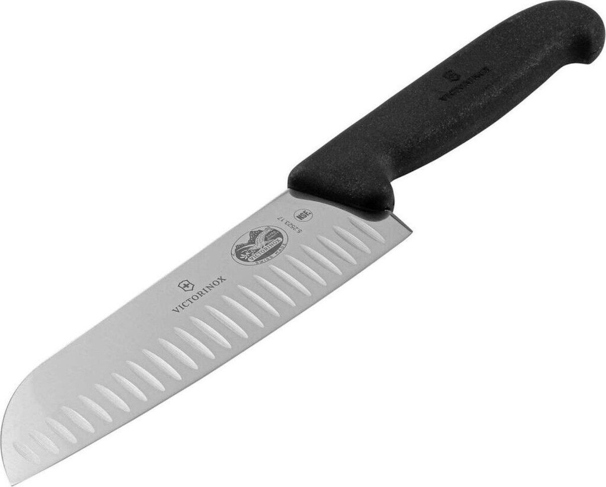 Victorinox Kochmesser 5.2523.17B Fibrox Santokumesser 17 cm – Für präzises Schneiden