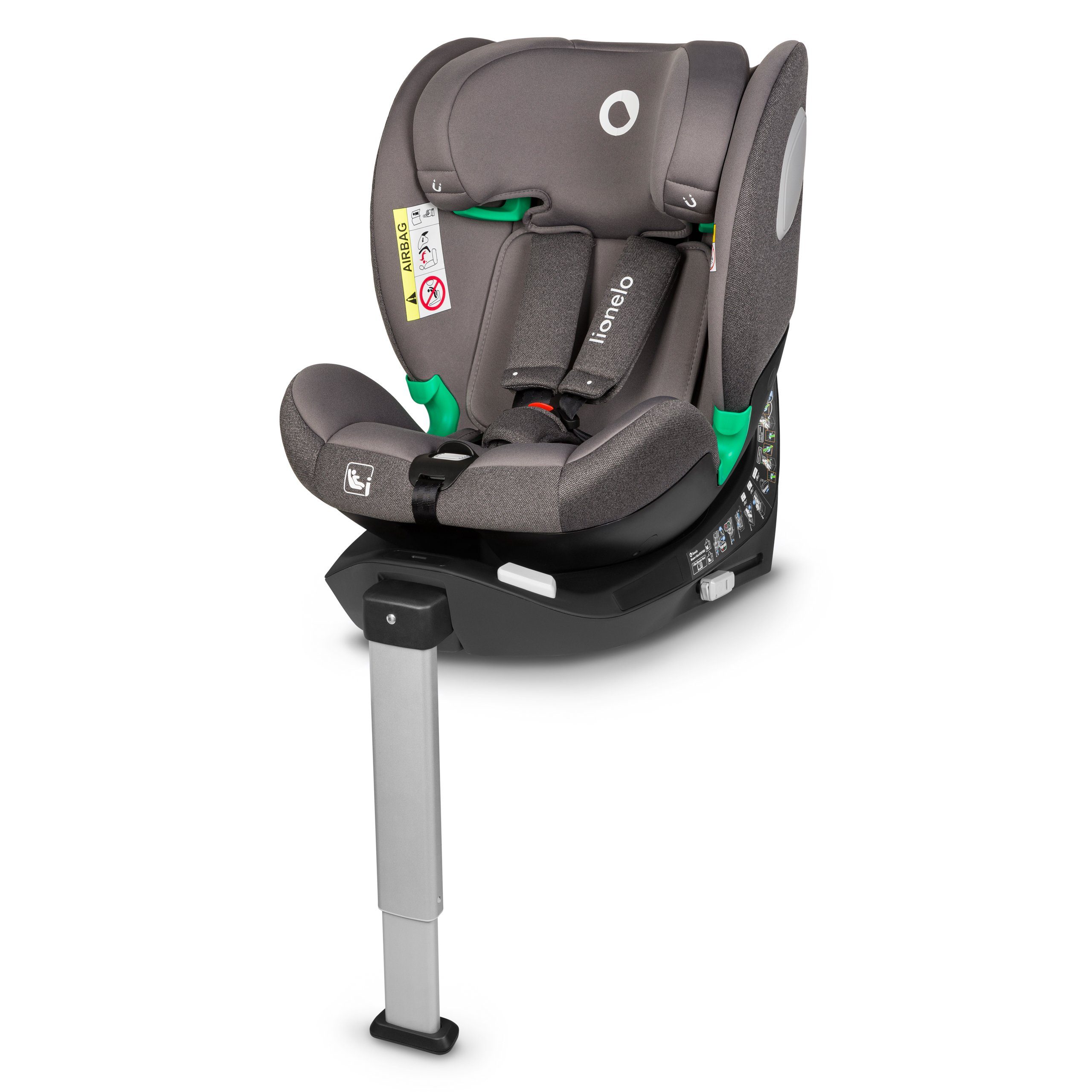 lionelo Autokindersitz BRAAM i-SIZE, ab: ab Geburt, bis: bis 36 kg (160 cm), ab: 1,00 kg, bis: 36,00 kg, (set), 4-in-1-Sitz / ISOFIX + Stabilisierungsfuß / sehr sicher