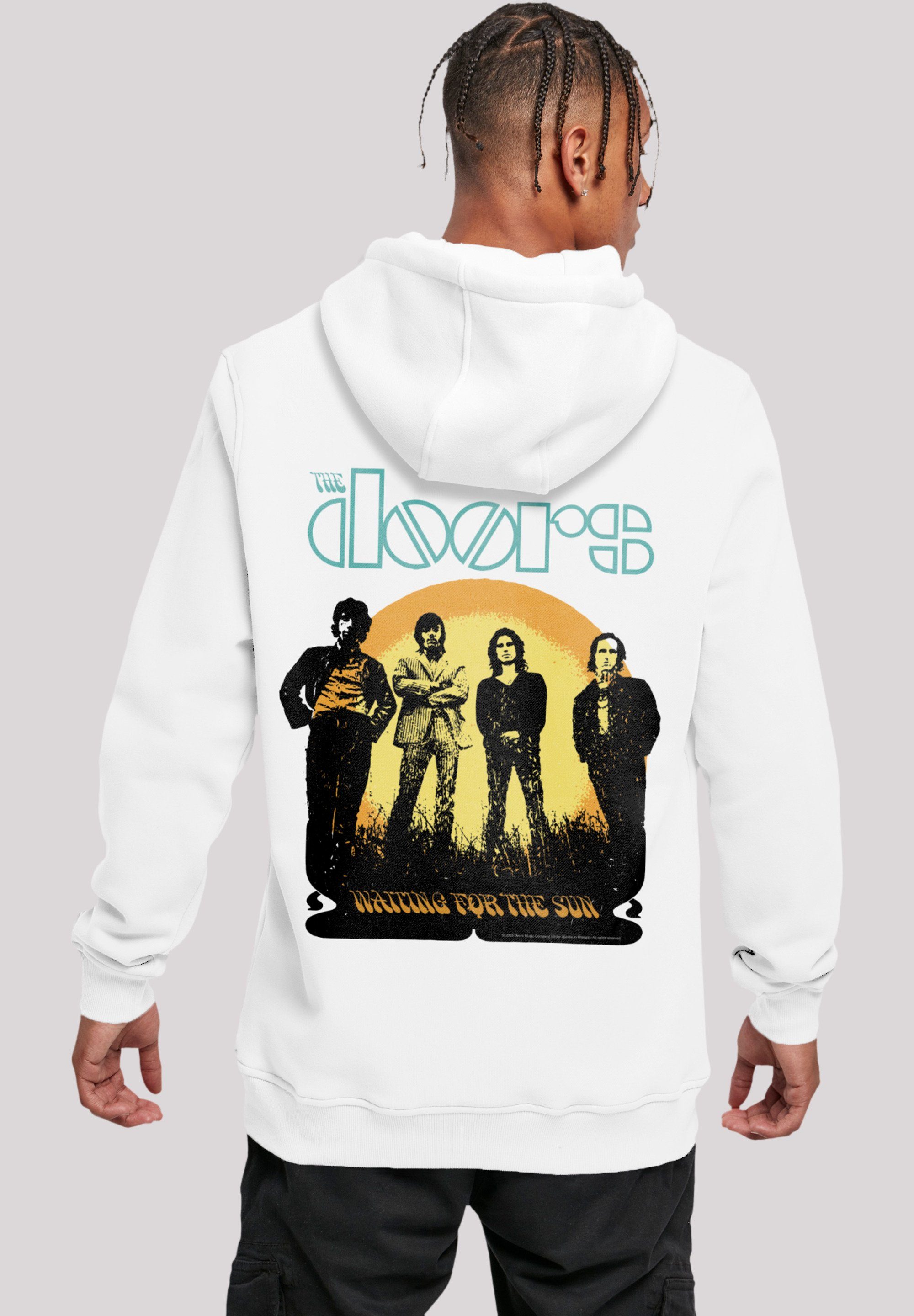 F4NT4STIC Hoodie The Doors Music Band Waiting for the Sun Premium Qualität, Band, Logo weiß