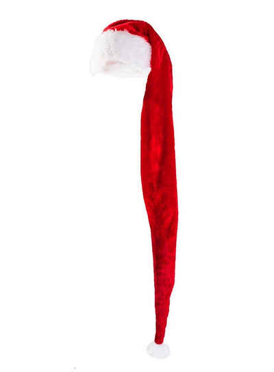 Boland Kostüm »Weihnachtsmütze extralang«, Mit megalangem Bommel, der auch als Schal funktioniert!